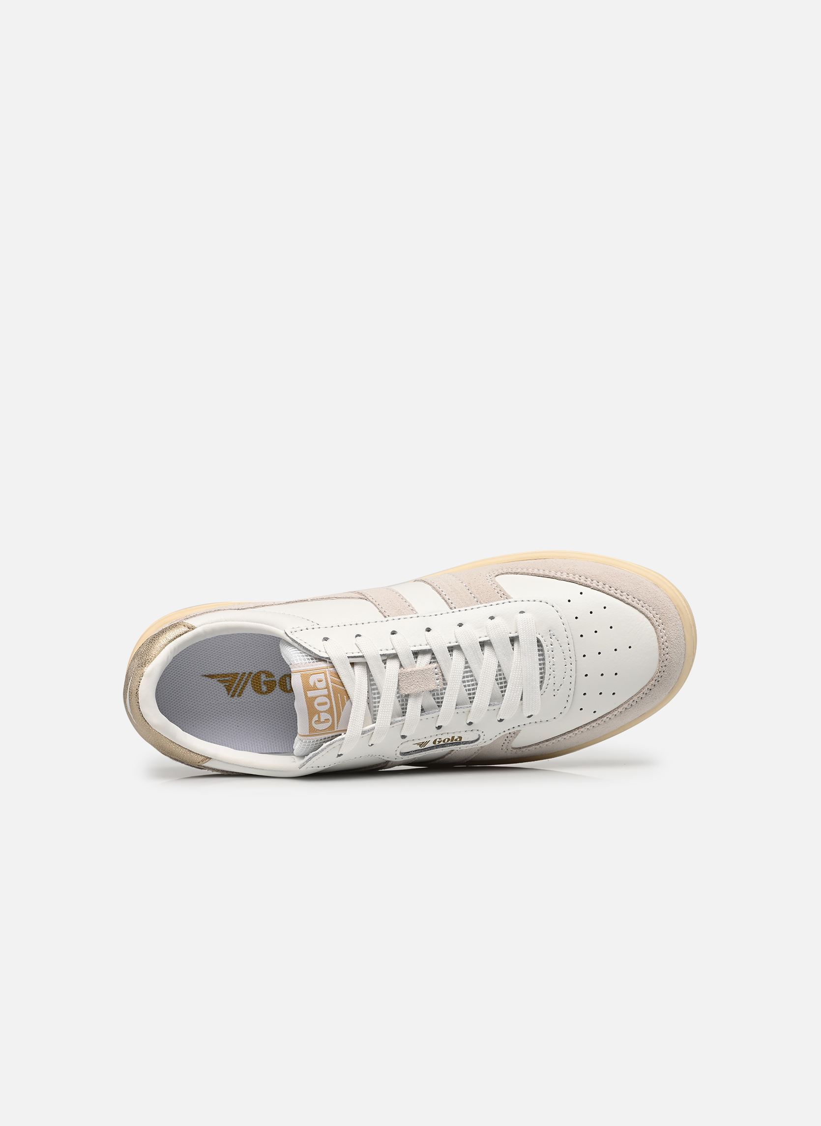 Baskets basses HAWK W femme blanc Gola Baskets basses HAWK W femme blanc WHITE/WHITE/GOLD