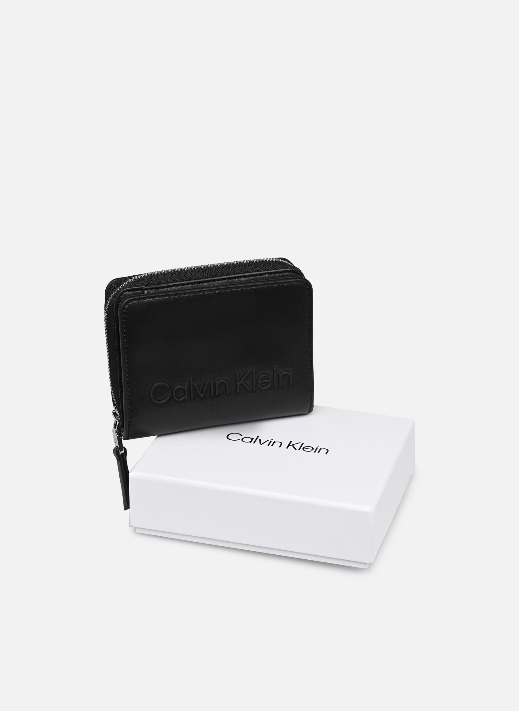 Portefeuilles CK SET ZA WALLET MD femme noir Calvin Klein Portefeuilles CK SET ZA WALLET MD femme noir CK BLACK