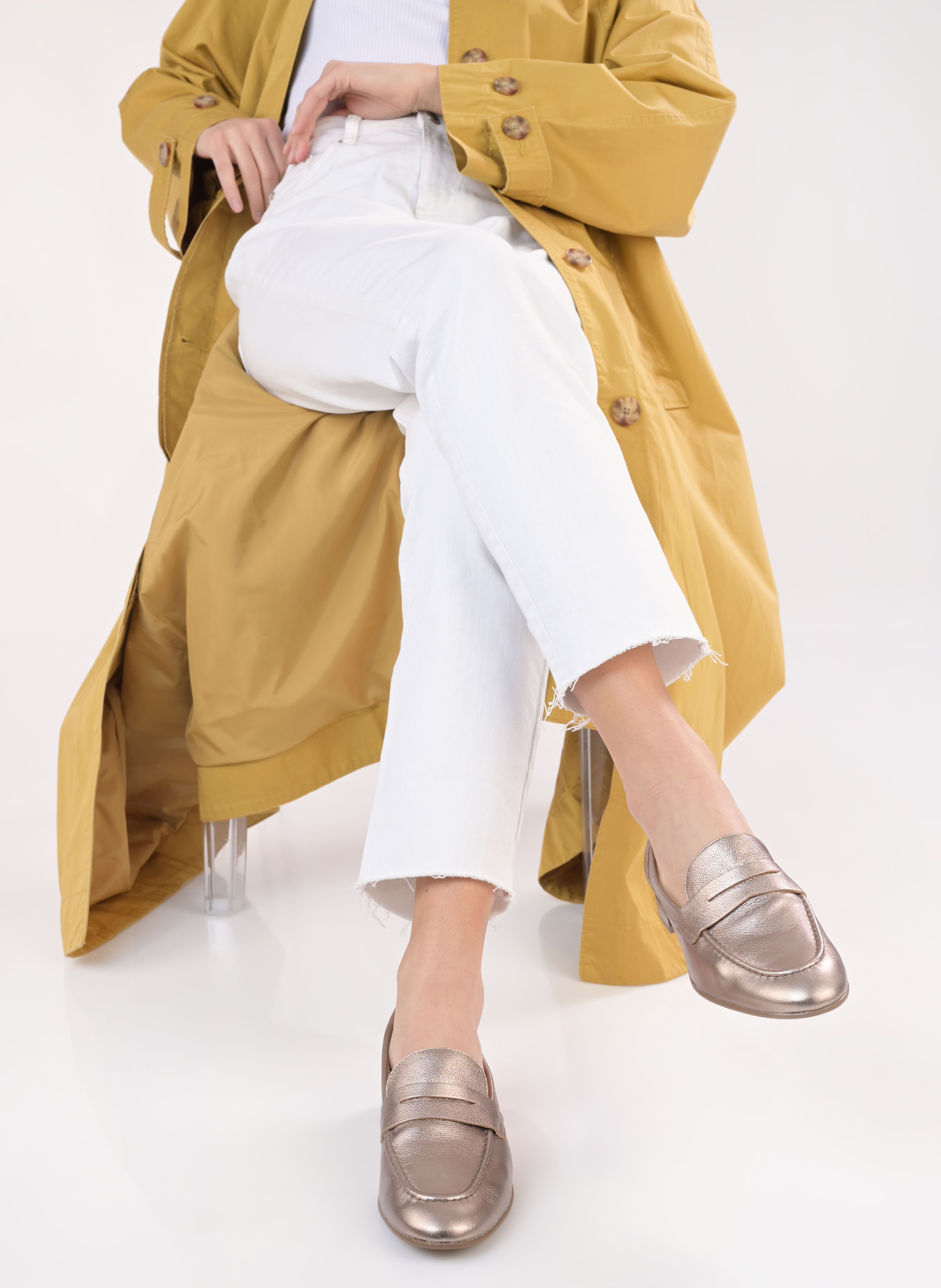Loafer Willo damen gold und bronze Georgia Rose Soft Loafer Willo damen gold und bronze Or et bronze