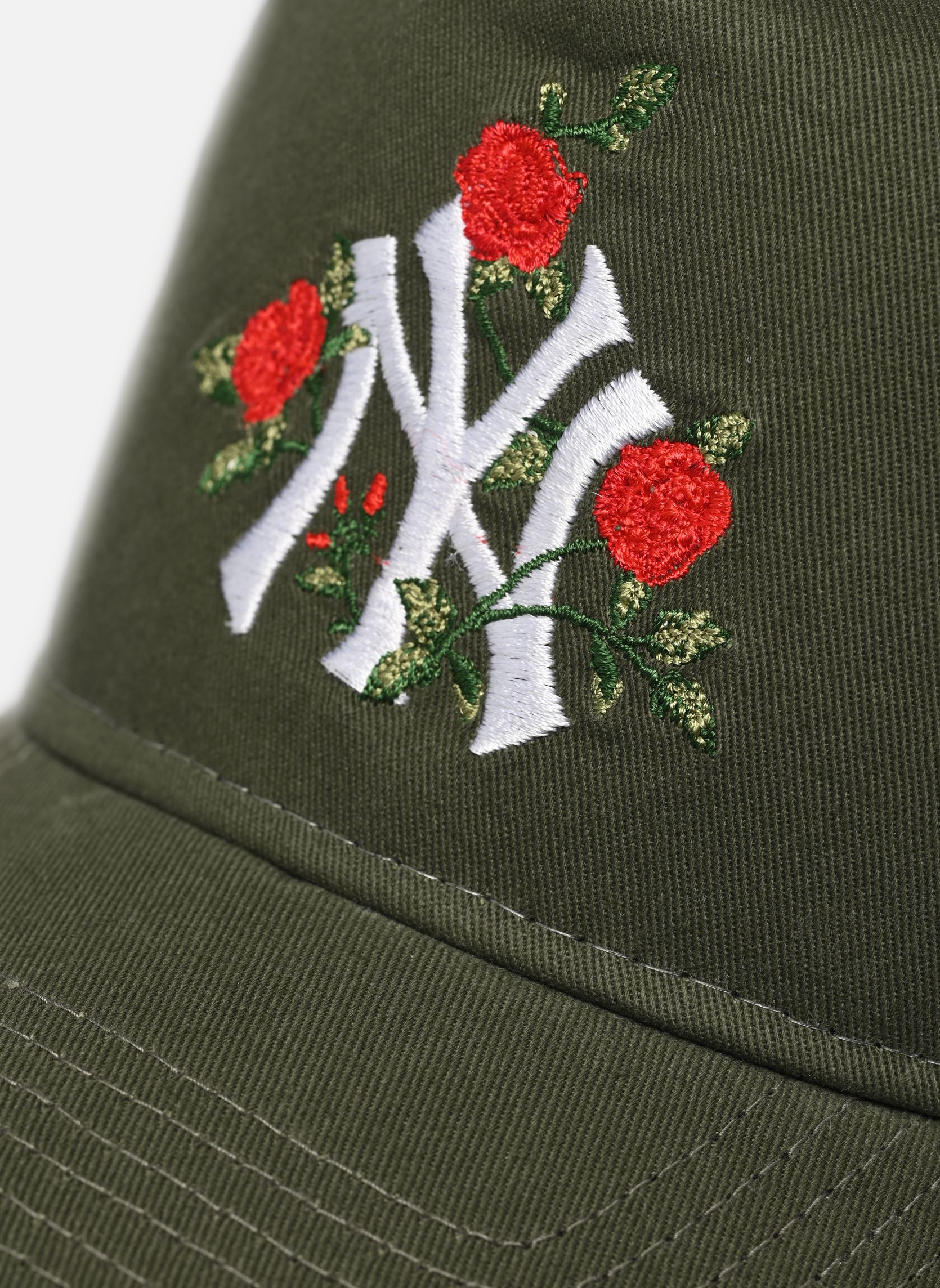 Casquette Red Flowers Trucker