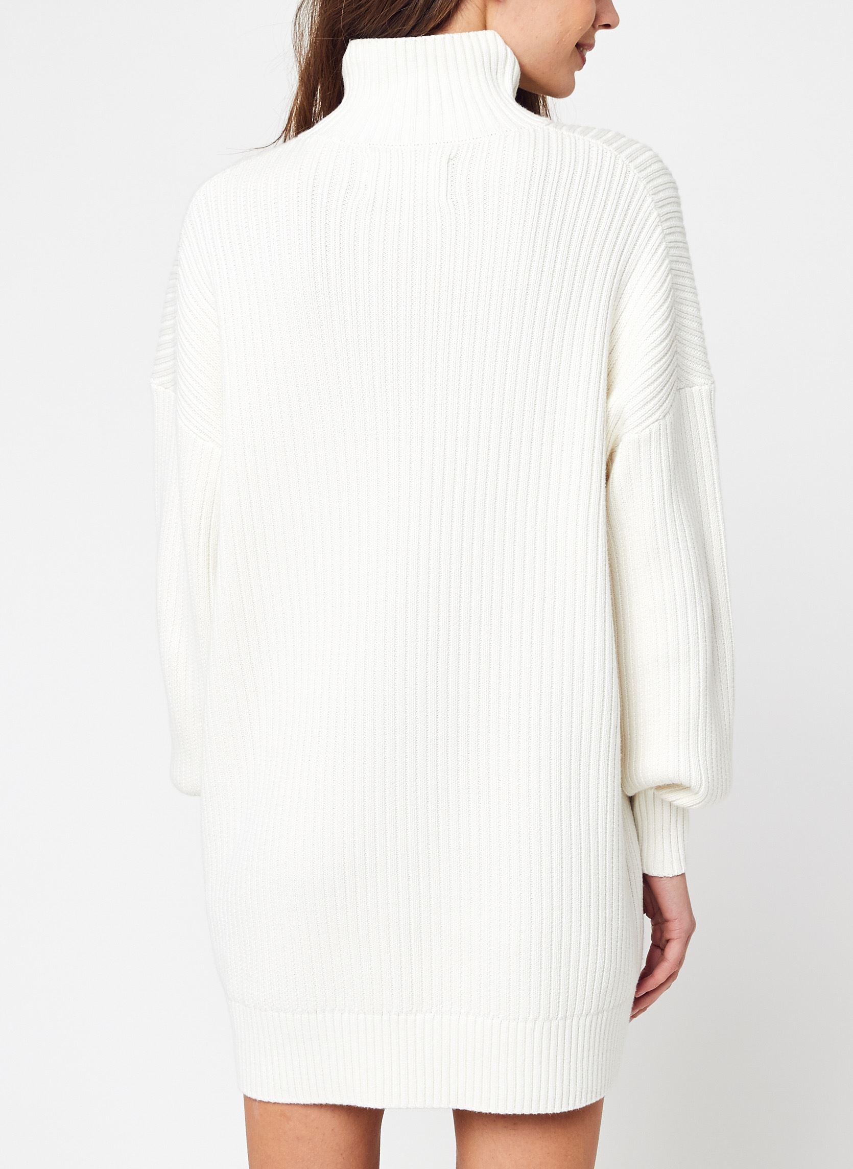 Vestidos Badge Loose Sweater Dress mujer blanco Calvin Klein Jeans Vestidos Badge Loose Sweater Dress mujer blanco IVORY
