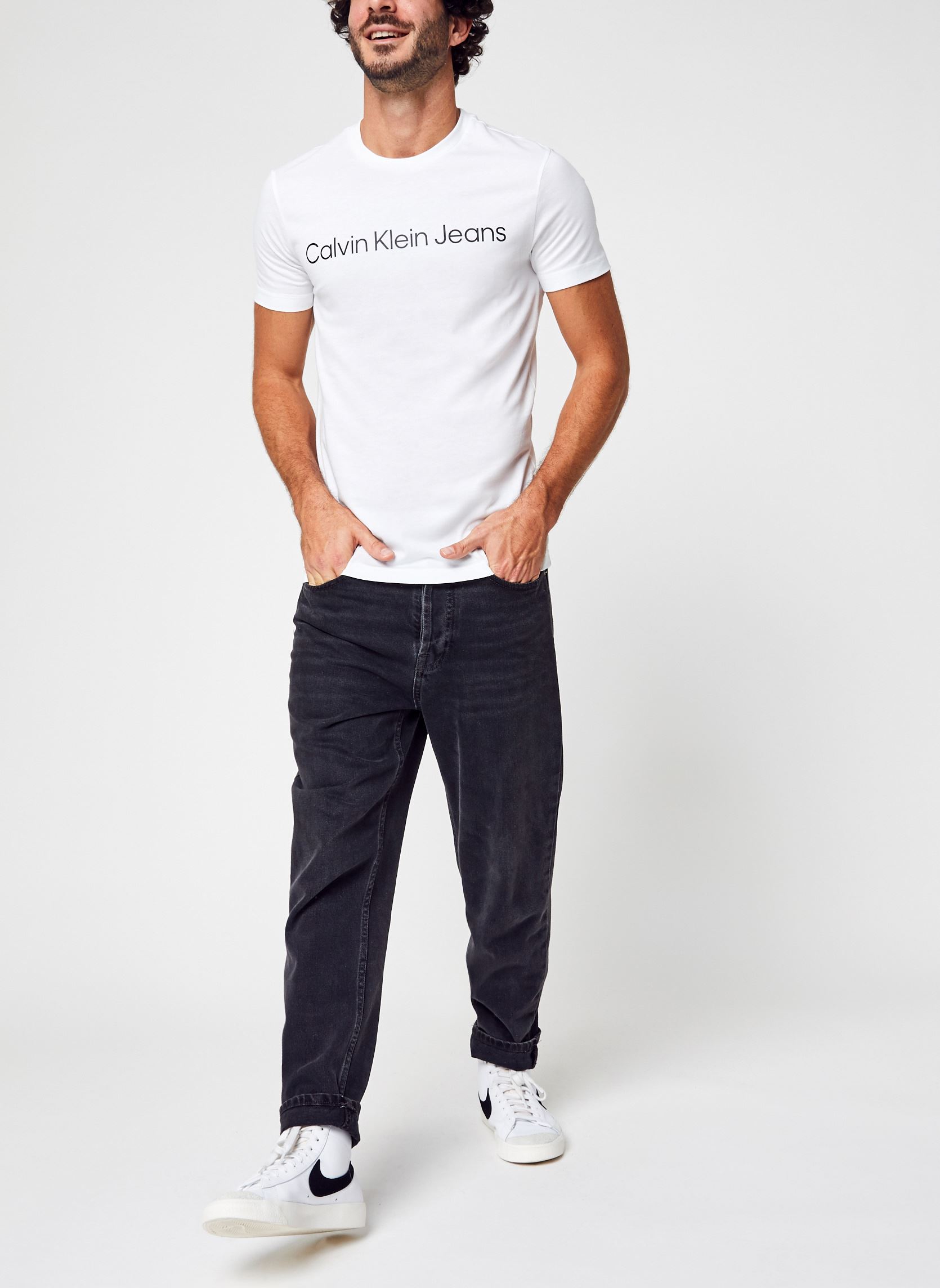 Tee-shirts Core Institutional Logo Slim Tee homme blanc Calvin Klein Jeans Tee-shirts Core Institutional Logo Slim Tee homme blanc BRIGHT WHITE