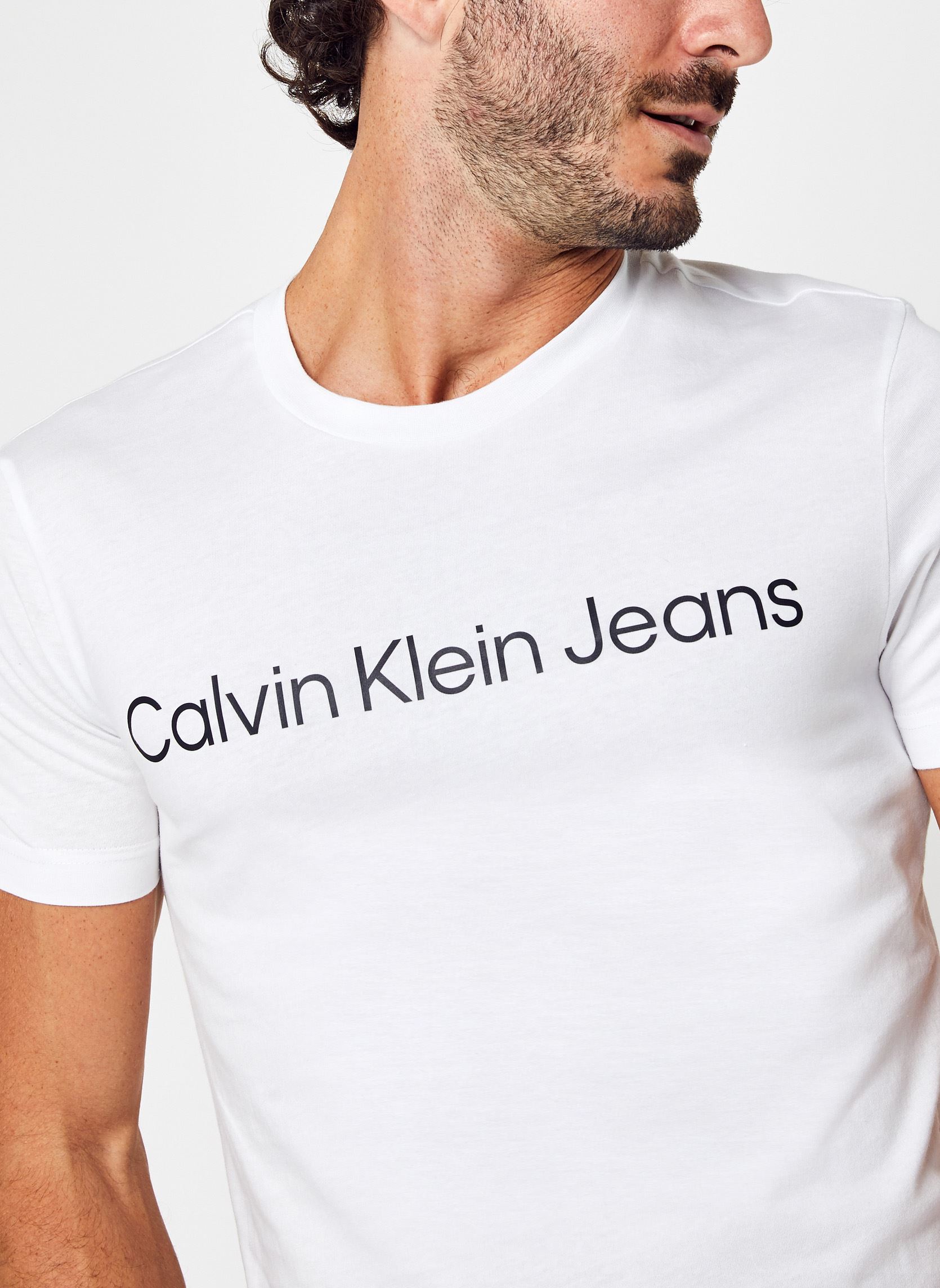 Tee-shirts Core Institutional Logo Slim Tee homme blanc Calvin Klein Jeans Tee-shirts Core Institutional Logo Slim Tee homme blanc BRIGHT WHITE