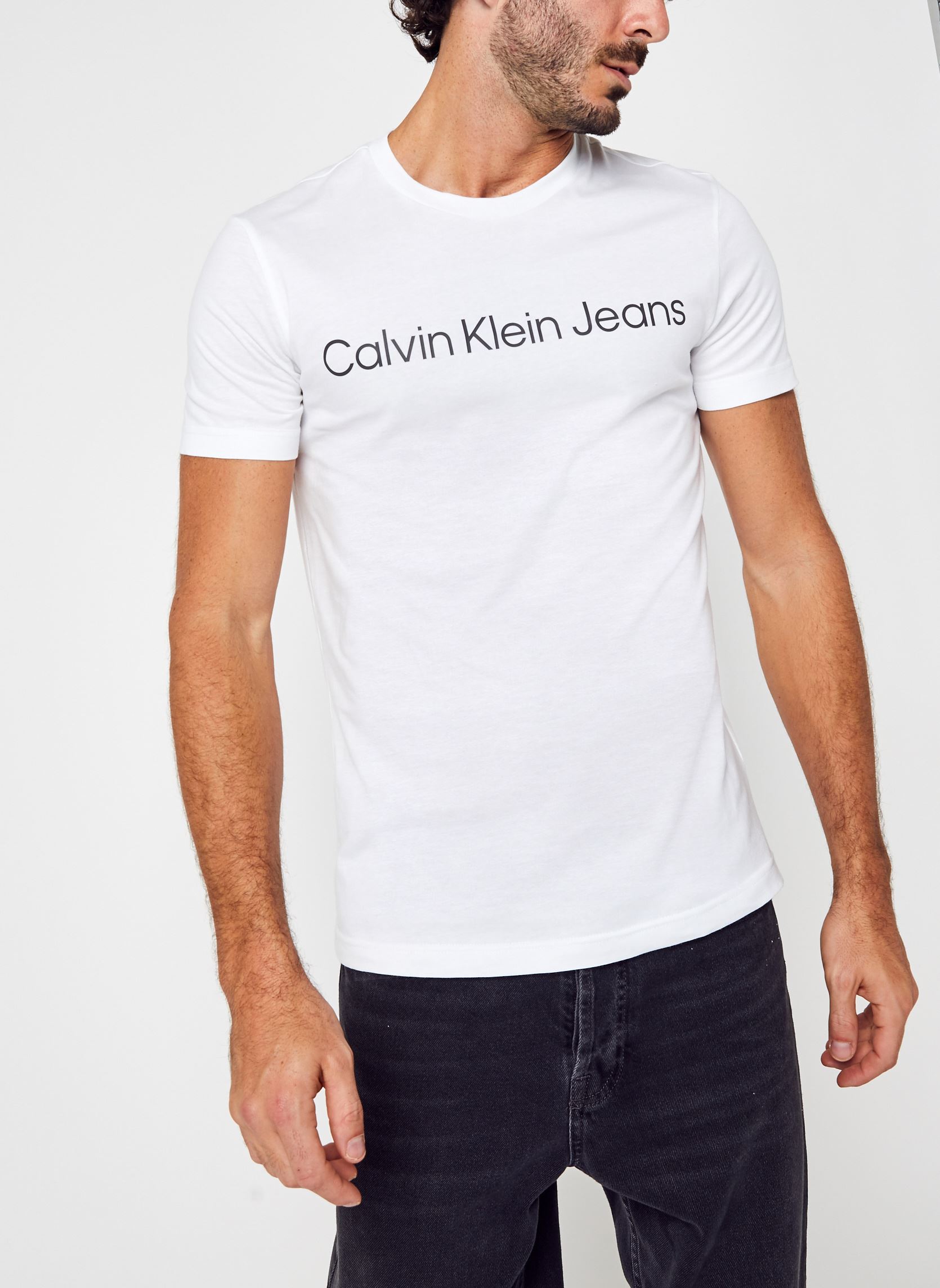 Tee-shirts Core Institutional Logo Slim Tee homme blanc Calvin Klein Jeans Tee-shirts Core Institutional Logo Slim Tee homme blanc BRIGHT WHITE