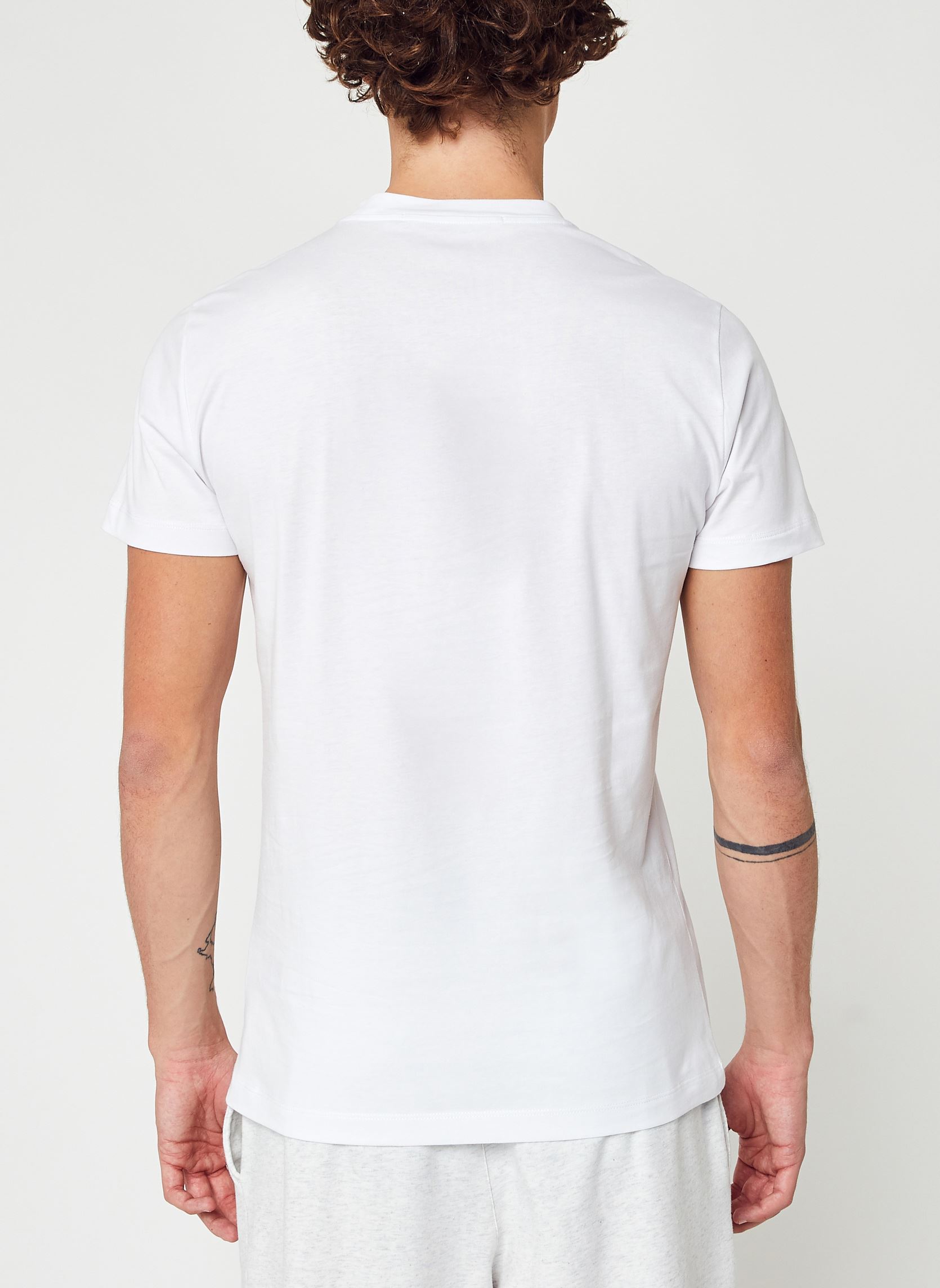 Tee-shirts Core Monogram Slim Tee homme blanc Calvin Klein Jeans Tee-shirts Core Monogram Slim Tee homme blanc BRIGHT WHITE