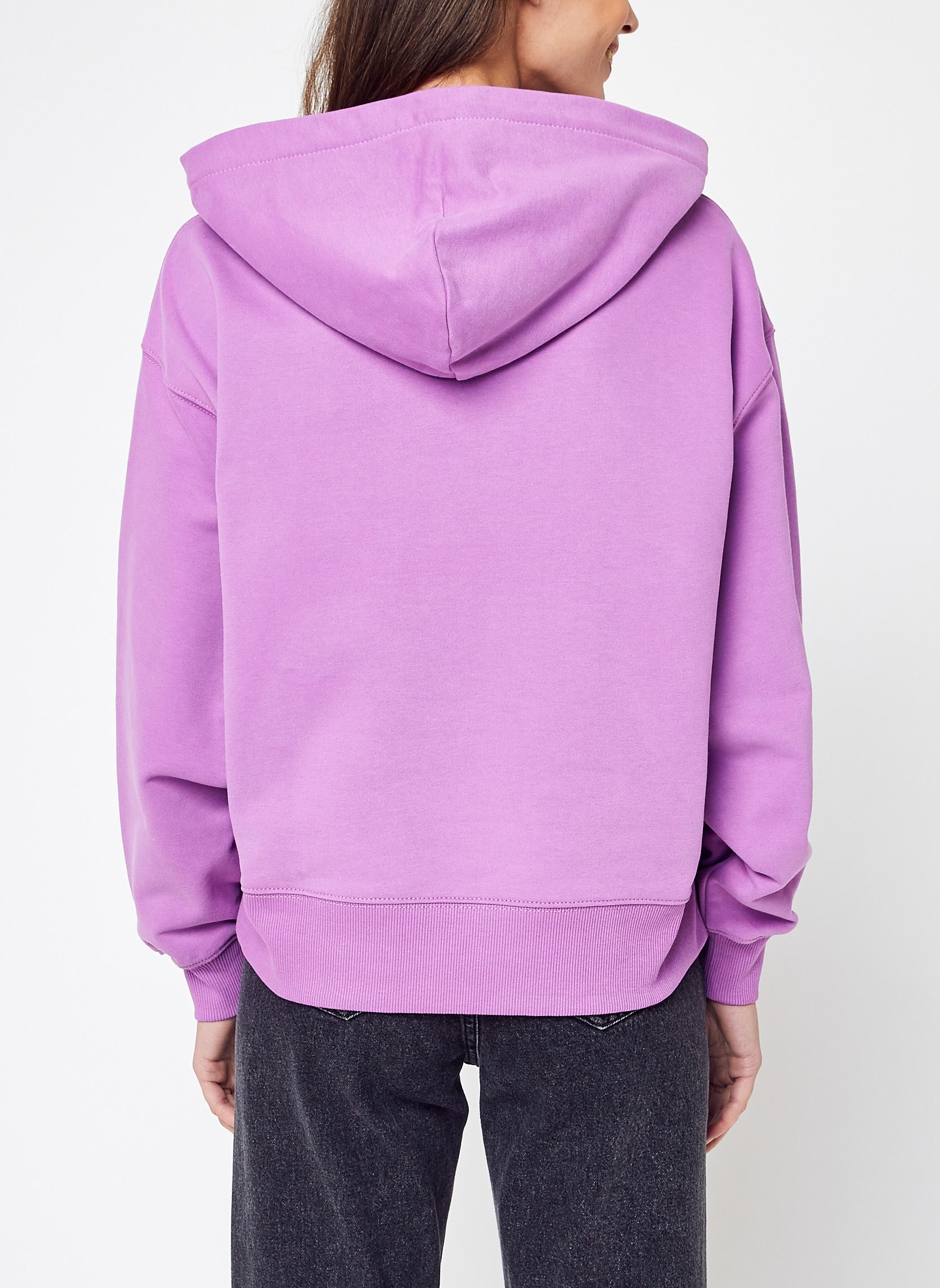 Sweats à capuche Micro Monologo Hoodie femme violet Calvin Klein Jeans Sweats à capuche Micro Monologo Hoodie femme violet IRIS ORCHID