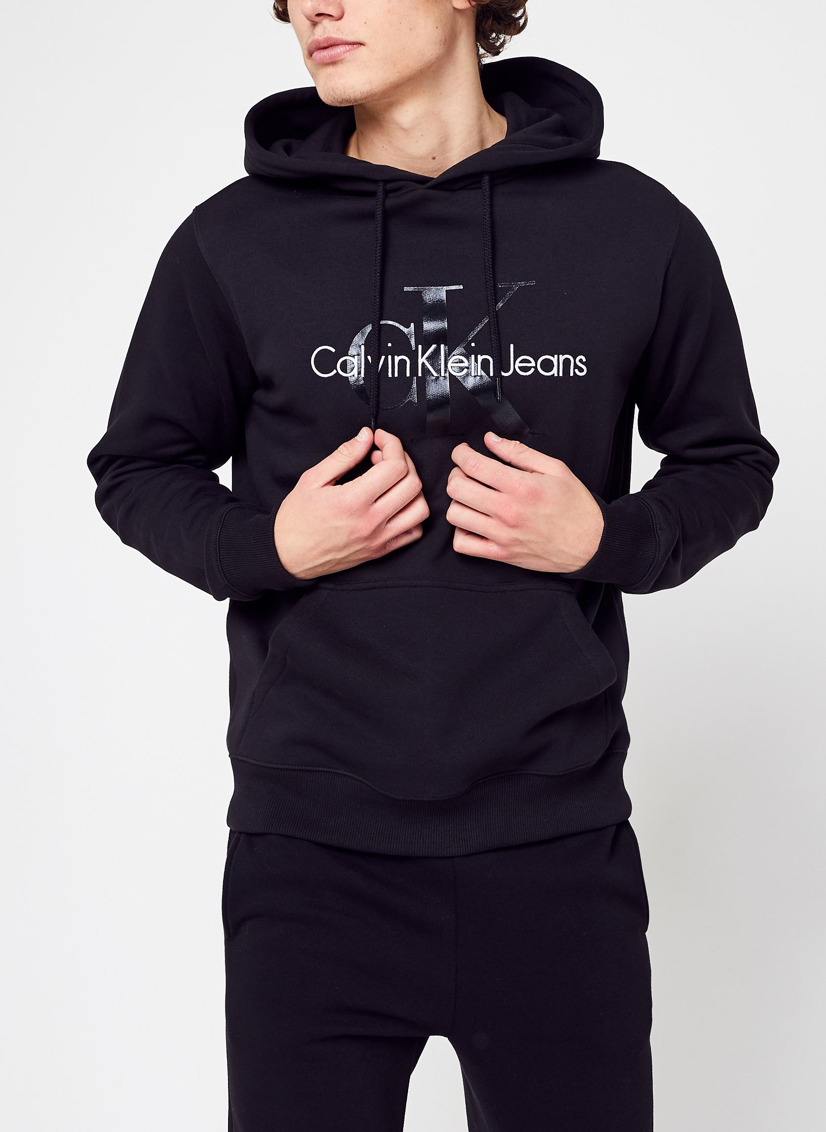 Vêtements Calvin Klein Jeans Seasonal Monologo Regular Hoodie pour  Accessoires