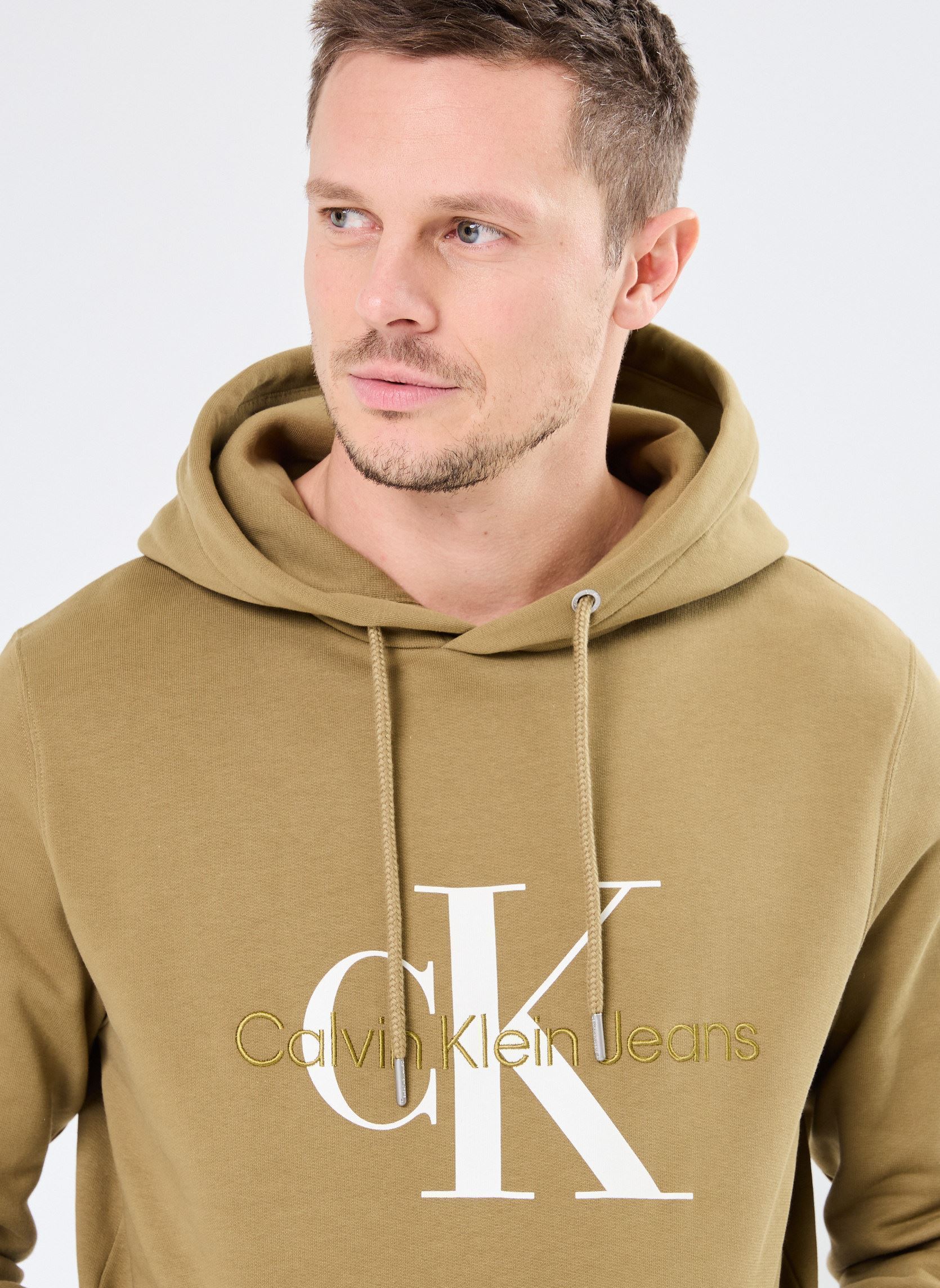 Kapuzenpullover Seasonal Monologo Regular Hoodie herren grün Calvin Klein Jeans Kapuzenpullover Seasonal Monologo Regular Hoodie herren grün GOTHIC OLIVE