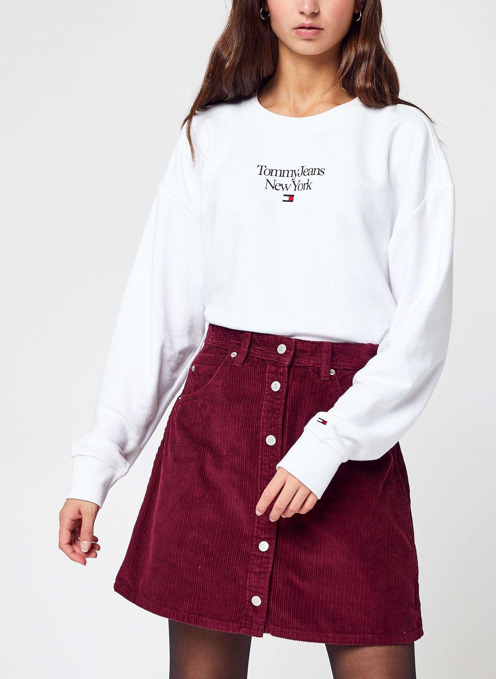 Vêtements Tommy Jeans Tjw Bxy Essential Logo 1 Crew pour Accessoires