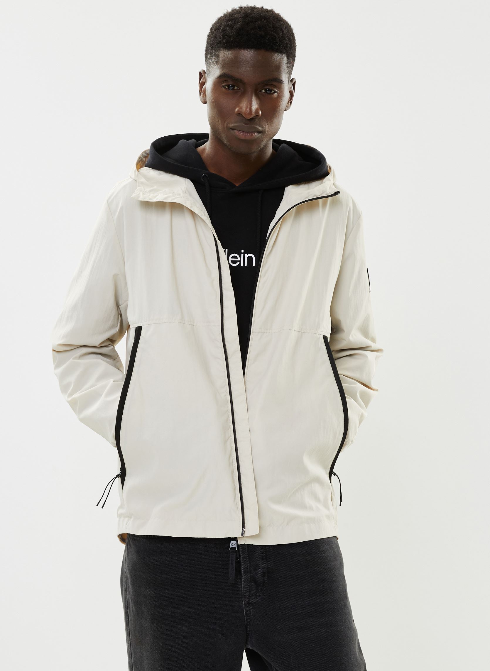 Vêtements Calvin Klein Crinkle Nylon Blouson W. Hood pour Accessoires - vue 2