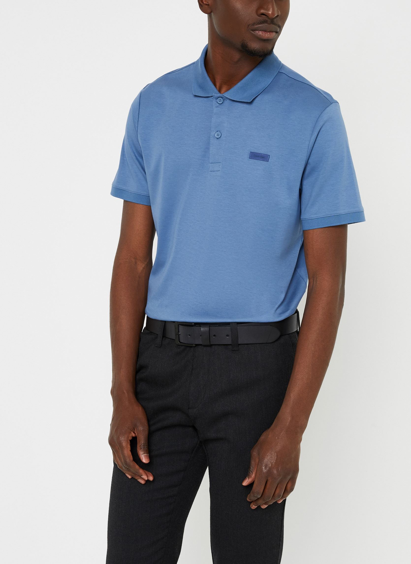 Vêtements Calvin Klein Smooth Cotton Slim Polo pour Accessoires