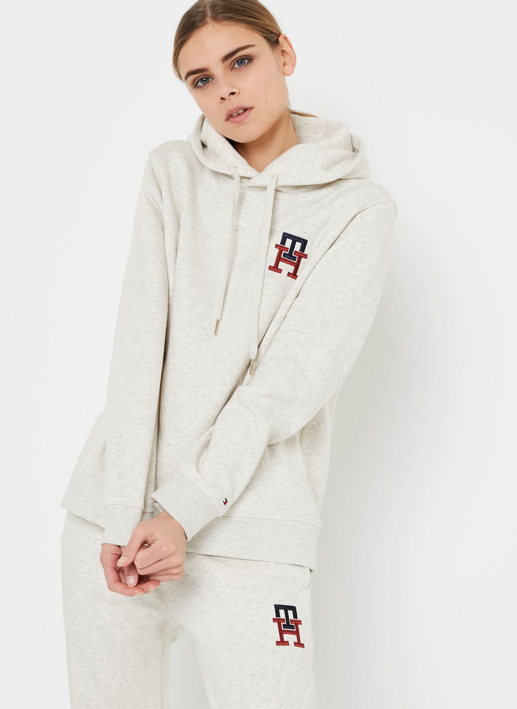 Tommy Hilfiger Beige Cotton Hoodie main image 1