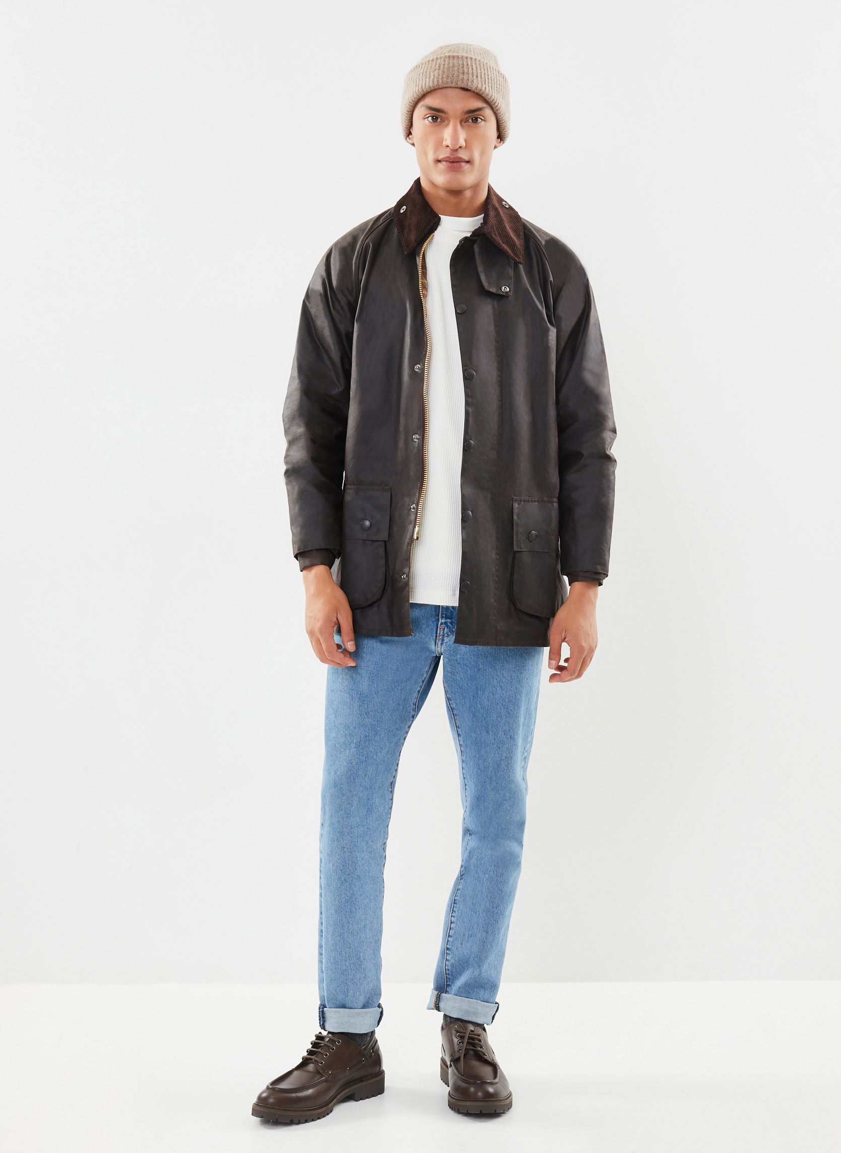 Parkas Beaufort Wax Jacket herren braun Barbour Parkas Beaufort Wax Jacket herren braun RUSTIC