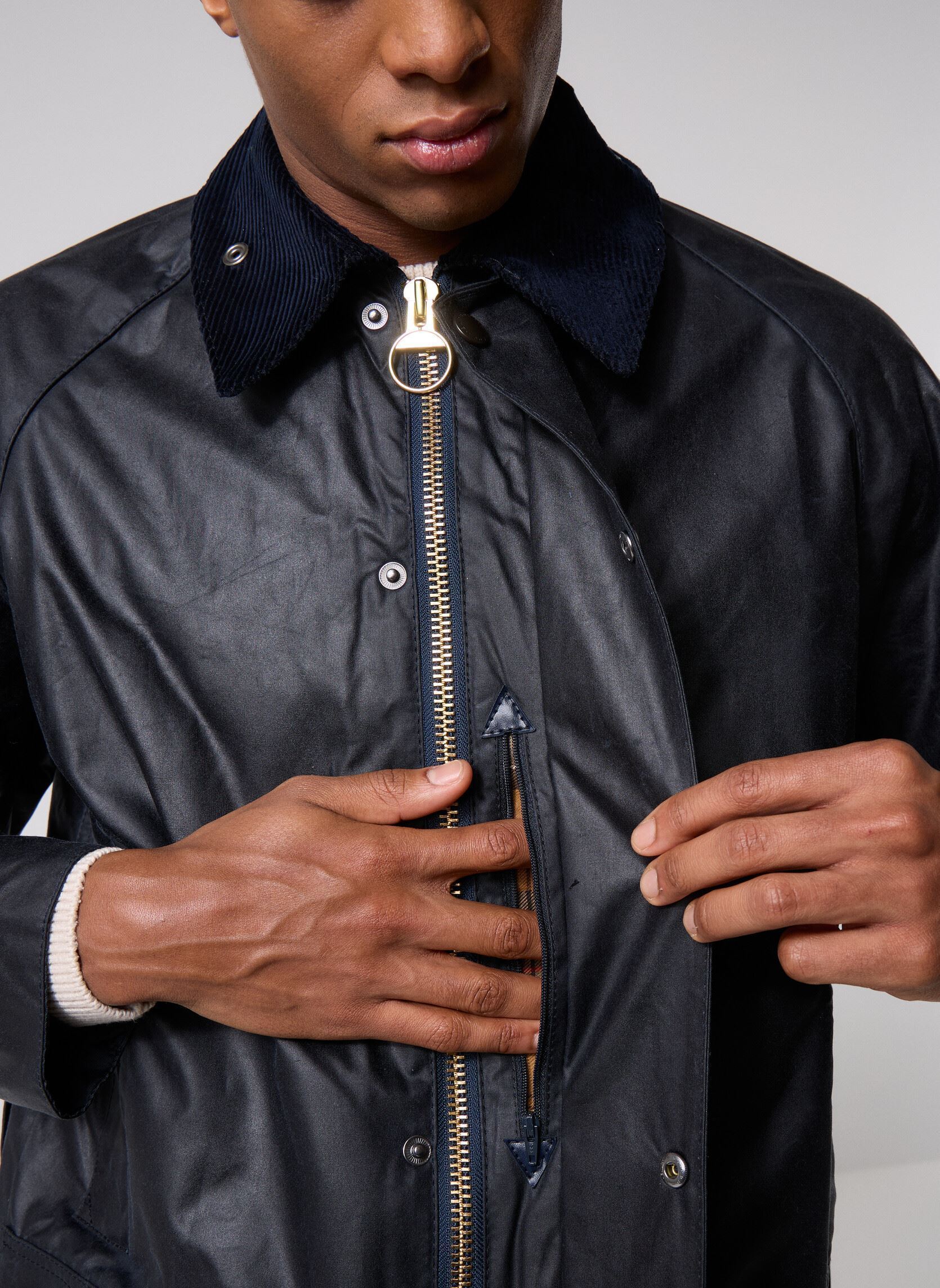 Parkas Beaufort Wax Jacket homme bleu Barbour Parkas Beaufort Wax Jacket homme bleu NAVY