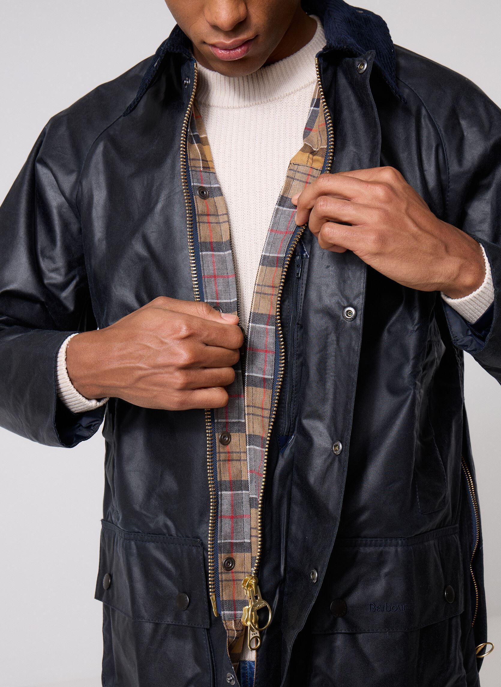 Parkas Beaufort Wax Jacket homme bleu Barbour Parkas Beaufort Wax Jacket homme bleu NAVY