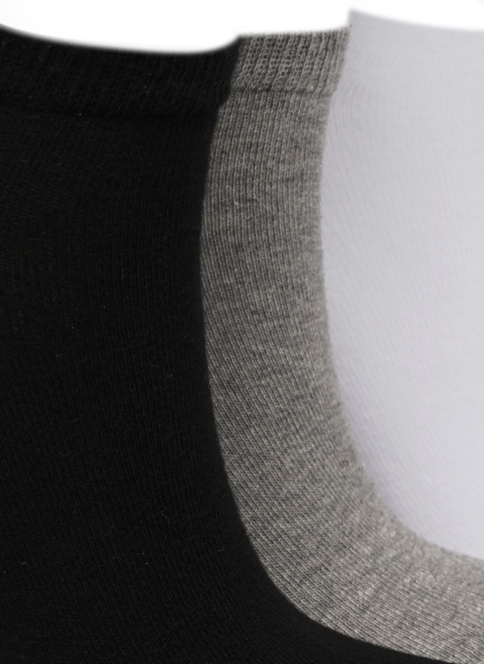 Sokken Lot de 3 paires invisible femme dames zwart Sarenza Wear Sokken Lot de 3 paires invisible femme dames zwart NOIR BLANC GRIS