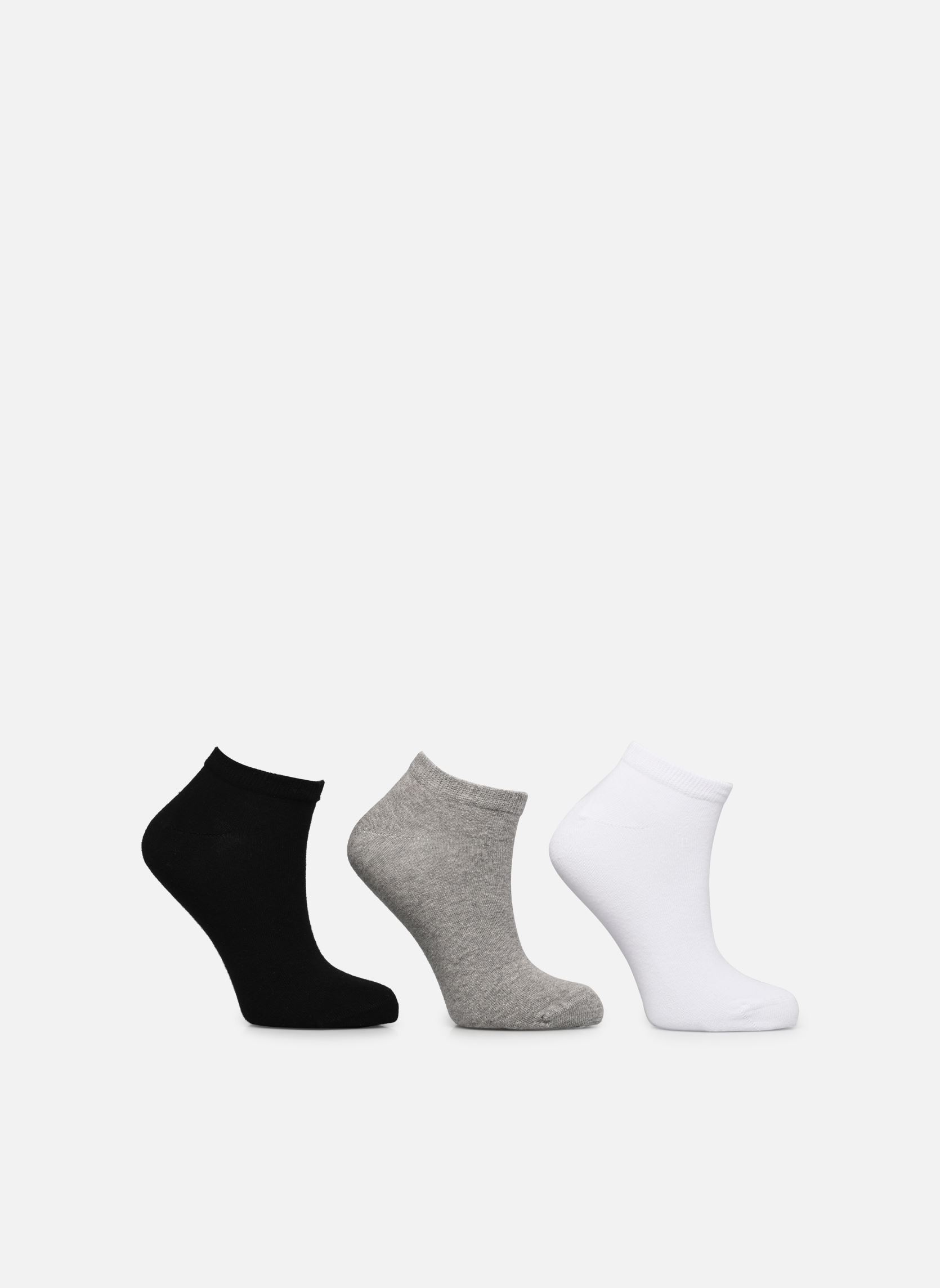 Sokken Lot de 3 paires invisible femme dames zwart Sarenza Wear Sokken Lot de 3 paires invisible femme dames zwart NOIR BLANC GRIS