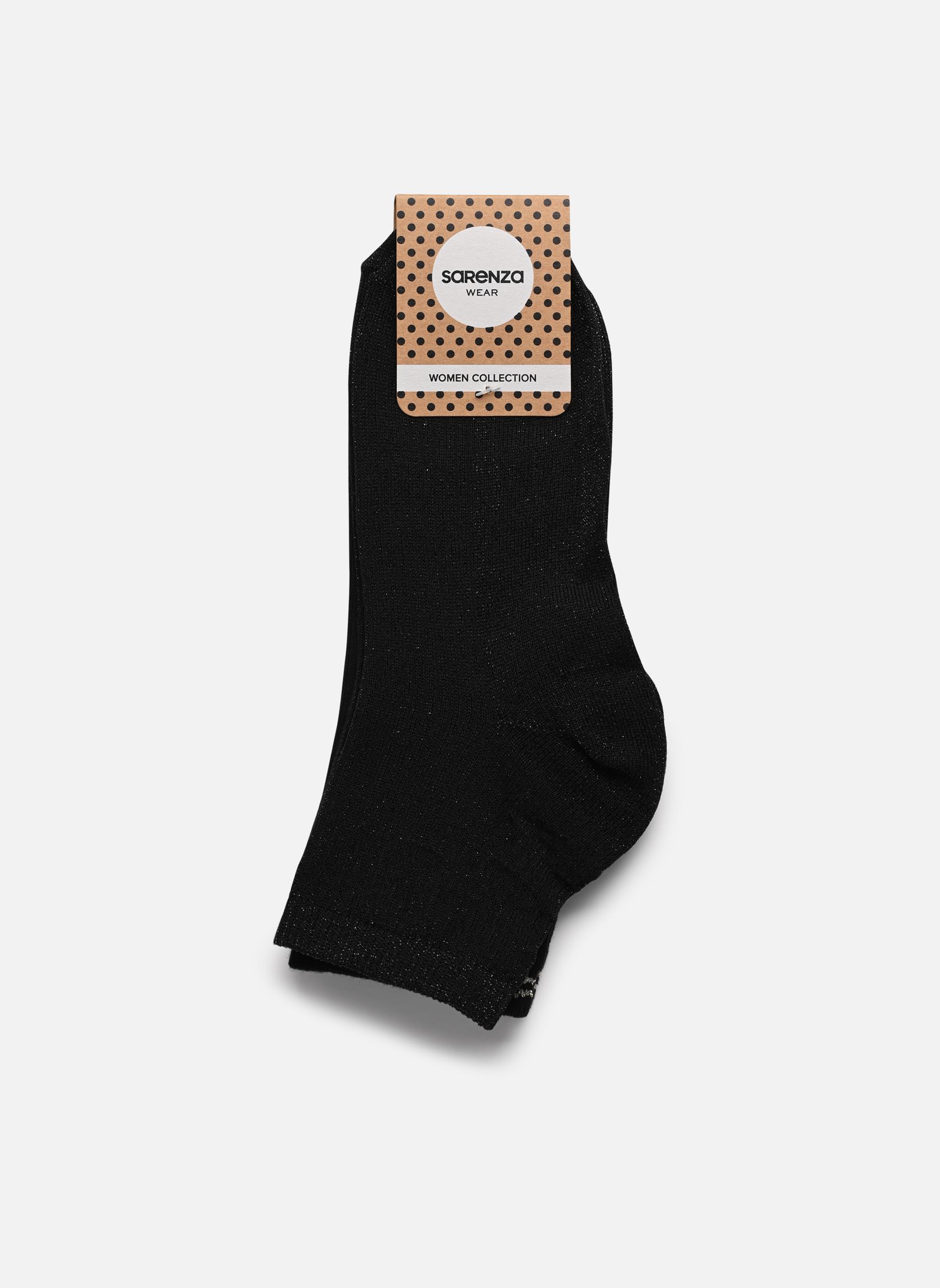 Calze Lot de 2 paires chaussettes lurex femme donna nero Sarenza Wear Calze Lot de 2 paires chaussettes lurex femme donna nero NOIR