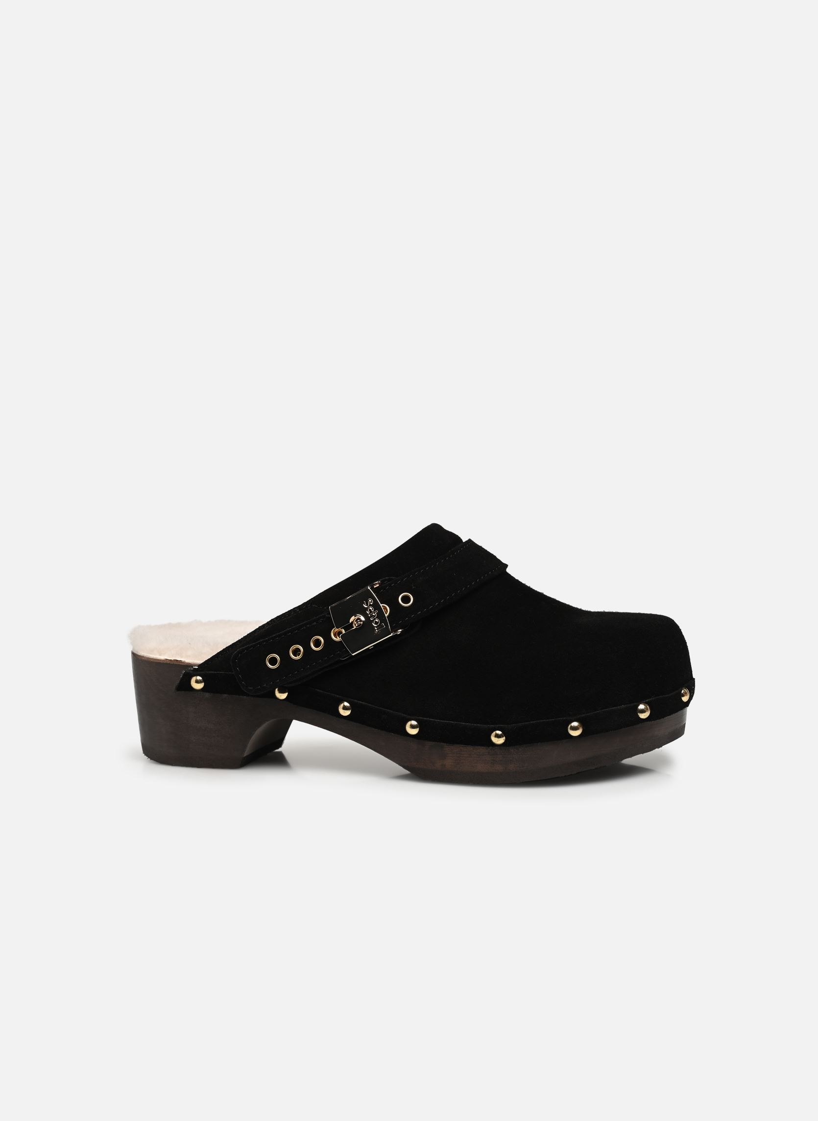 Pantoletten PESCURA ROBIN ICONIC damen schwarz Scholl Pantoletten PESCURA ROBIN ICONIC damen schwarz Black Suede