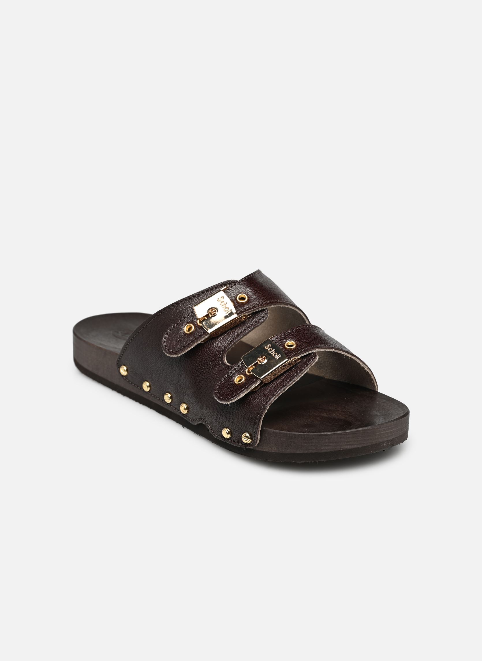Mules PESCURA 2 STRAPS FLEX ICONIC femme marron Scholl Mules PESCURA 2 STRAPS FLEX ICONIC femme marron Brown