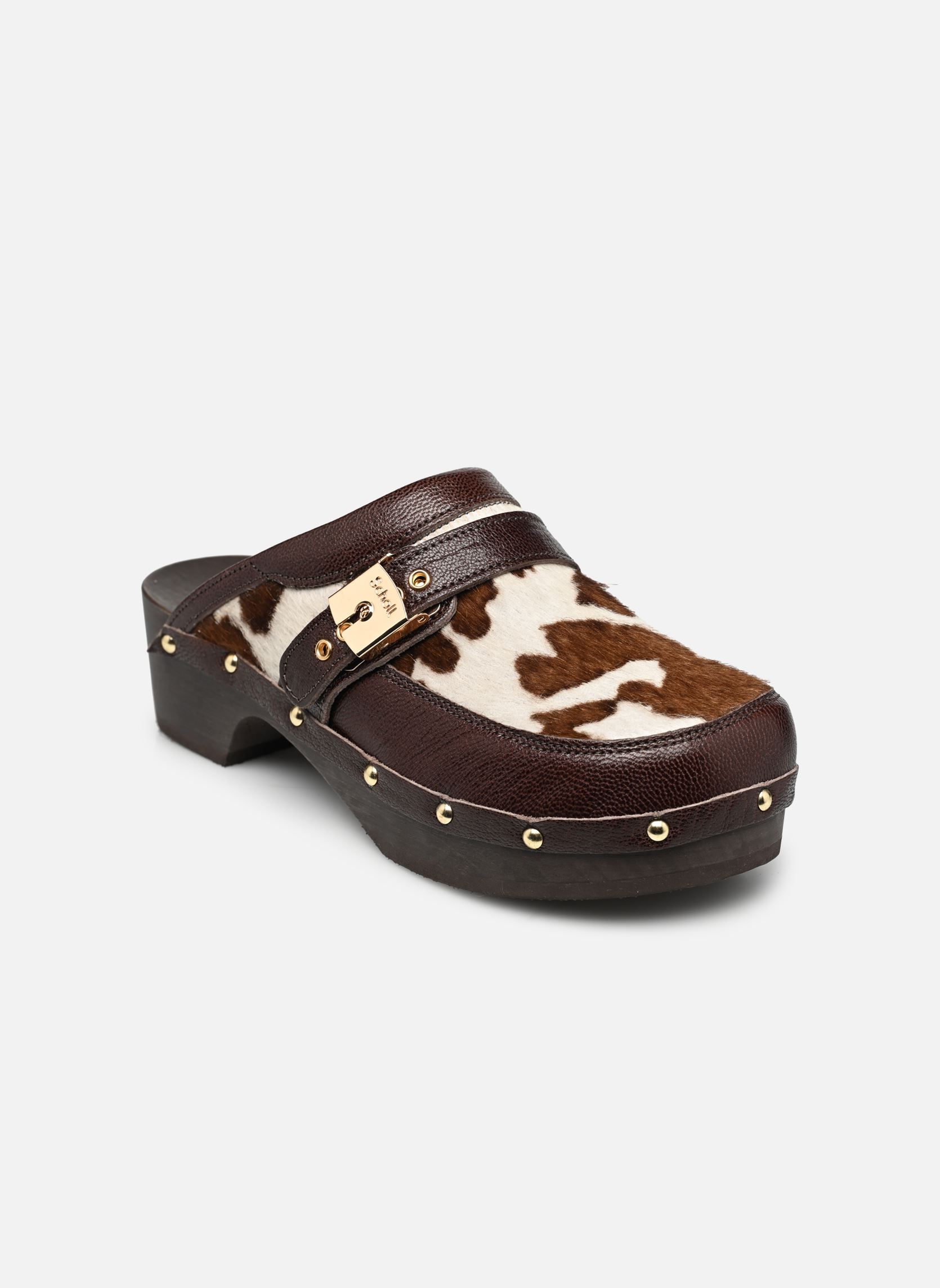 Mules PESCURA CLOG 50 ICONIC femme multicolore Scholl Mules PESCURA CLOG 50 ICONIC femme multicolore Off White/Brown