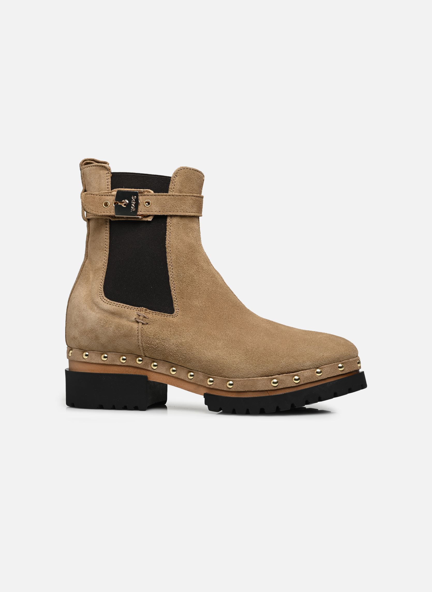Niedrige Ankle Boots NAOMI STUDS ICONIC damen beige Scholl Niedrige Ankle Boots NAOMI STUDS ICONIC damen beige Beige