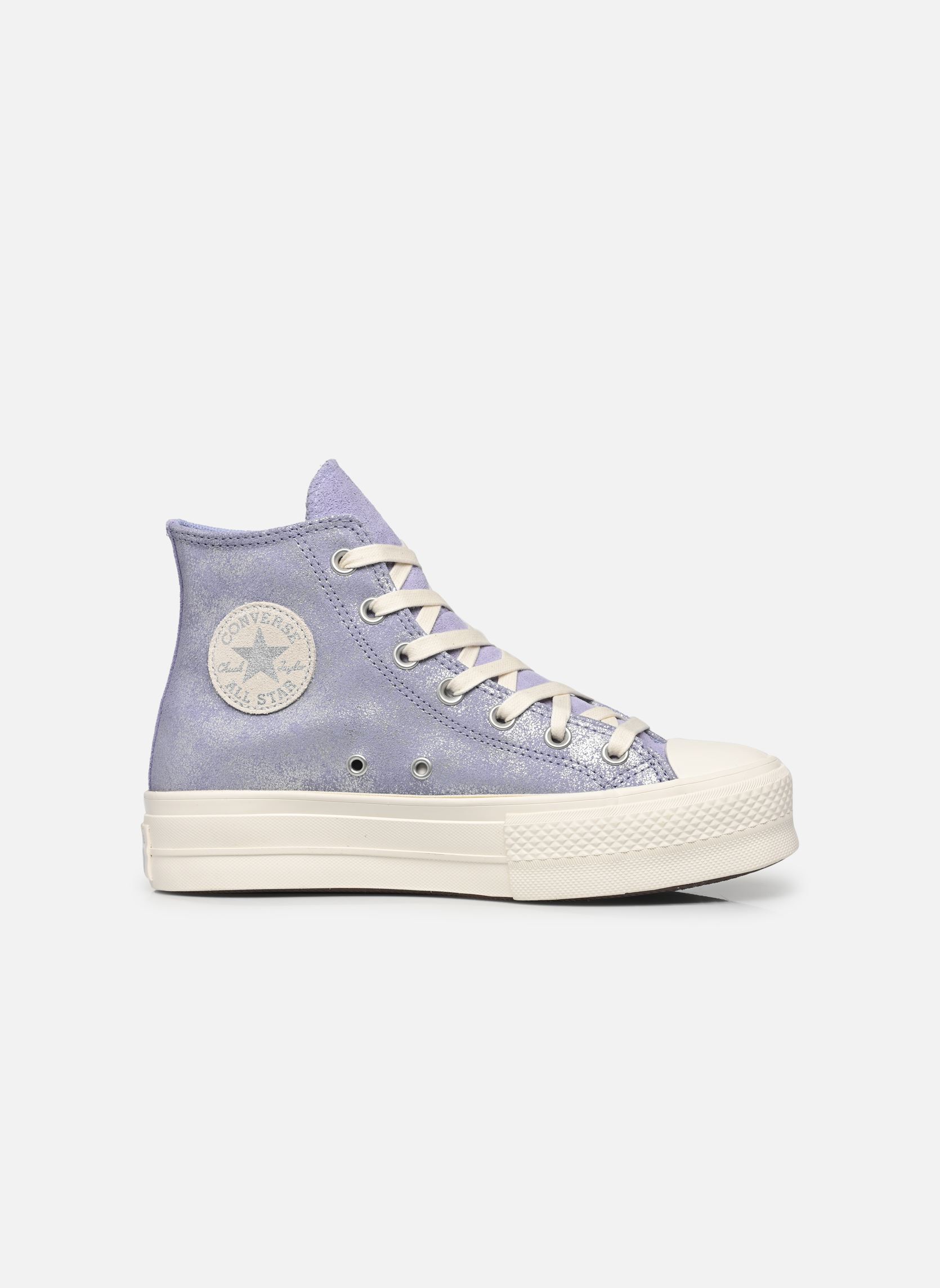Niedrige Sneaker Chuck Taylor All Star Lift Suede Hi damen violett Converse Niedrige Sneaker Chuck Taylor All Star Lift Suede Hi damen violett LILAC PEWTER/EGRET/SILVER