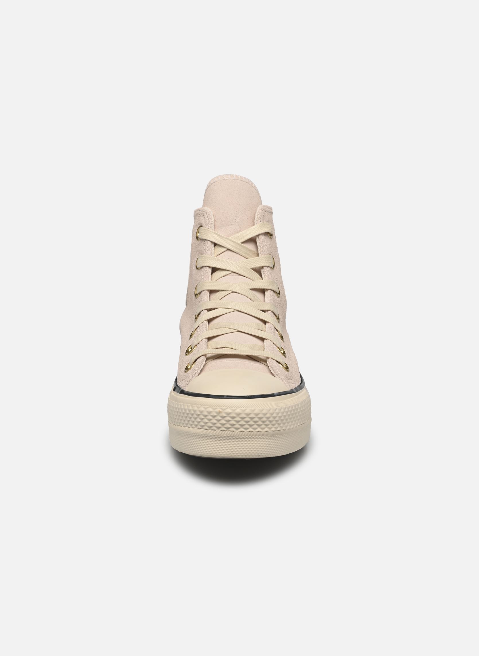 Baskets basses Chuck Taylor All Star Lift Suede Hi femme rose Converse Baskets basses Chuck Taylor All Star Lift Suede Hi femme rose PALE PETAL/NATURAL IVORY