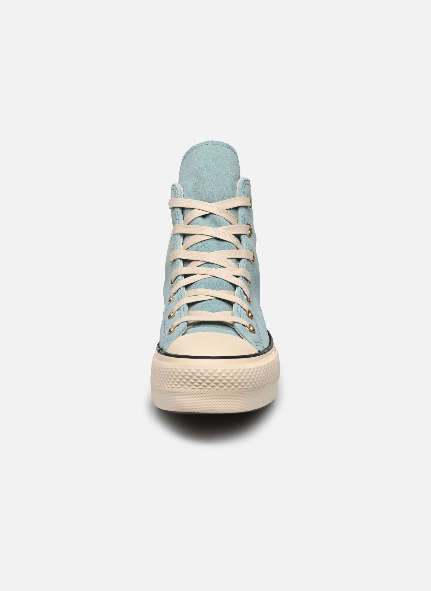 Niedrige Sneaker Chuck Taylor All Star Lift Suede Hi damen blau Converse Niedrige Sneaker Chuck Taylor All Star Lift Suede Hi damen blau VERNAL POOL/NATURAL IVORY