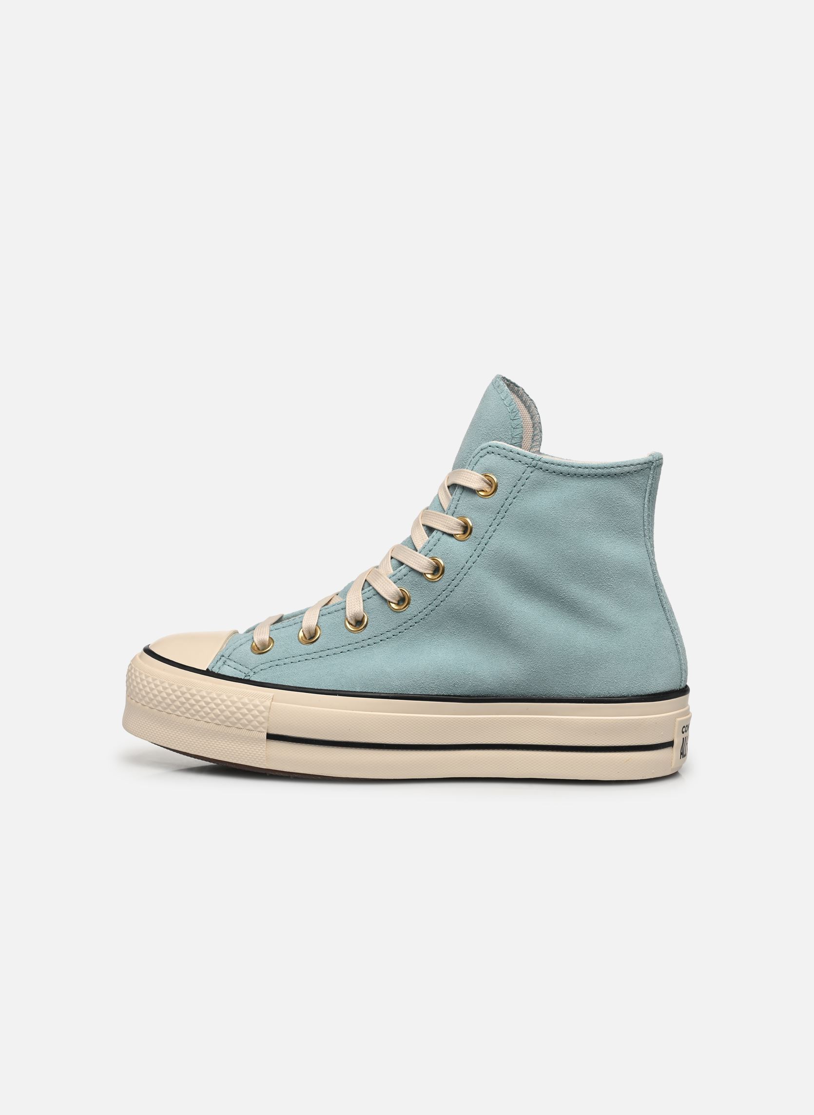 Niedrige Sneaker Chuck Taylor All Star Lift Suede Hi damen blau Converse Niedrige Sneaker Chuck Taylor All Star Lift Suede Hi damen blau VERNAL POOL/NATURAL IVORY
