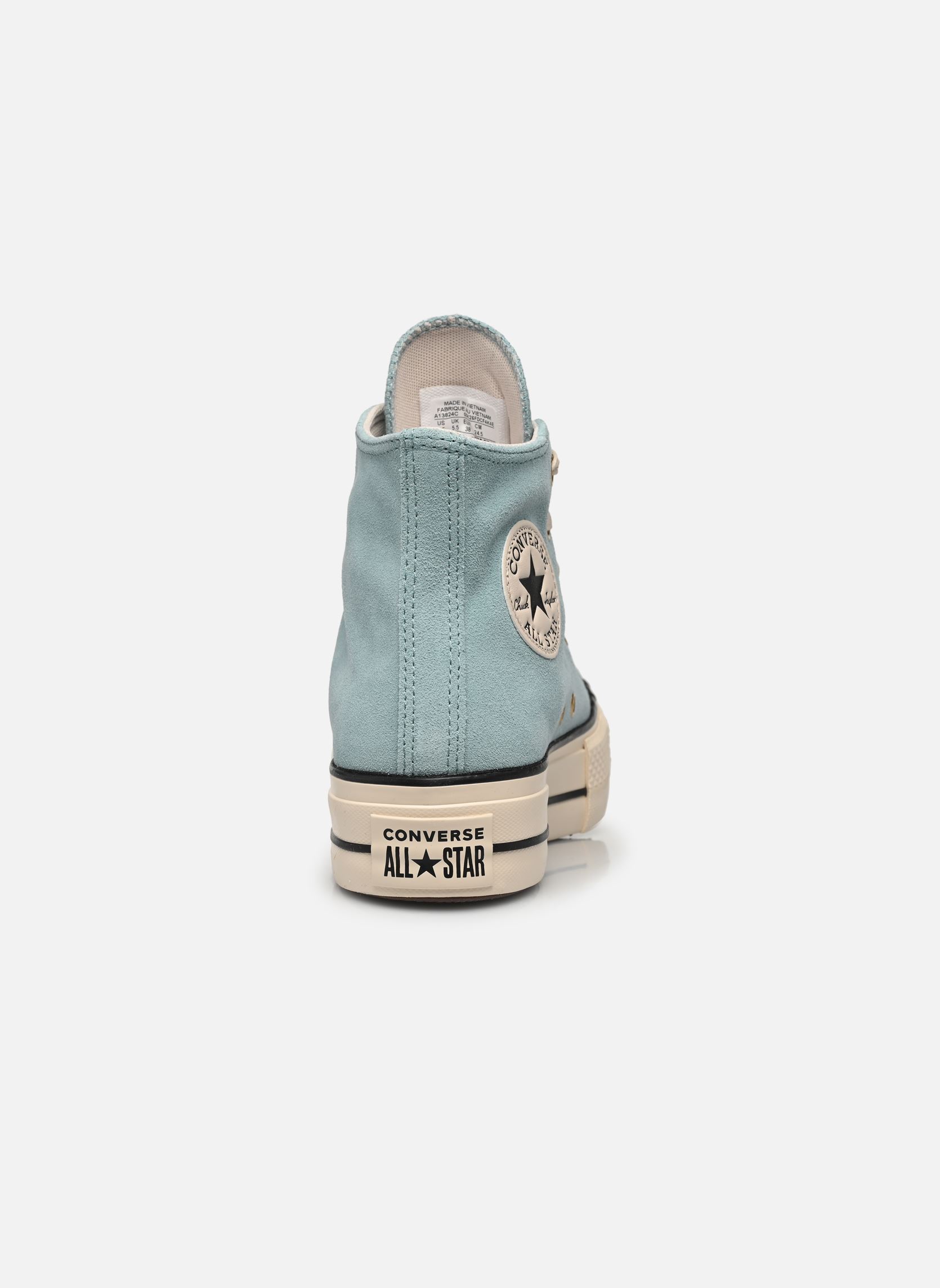 Niedrige Sneaker Chuck Taylor All Star Lift Suede Hi damen blau Converse Niedrige Sneaker Chuck Taylor All Star Lift Suede Hi damen blau VERNAL POOL/NATURAL IVORY