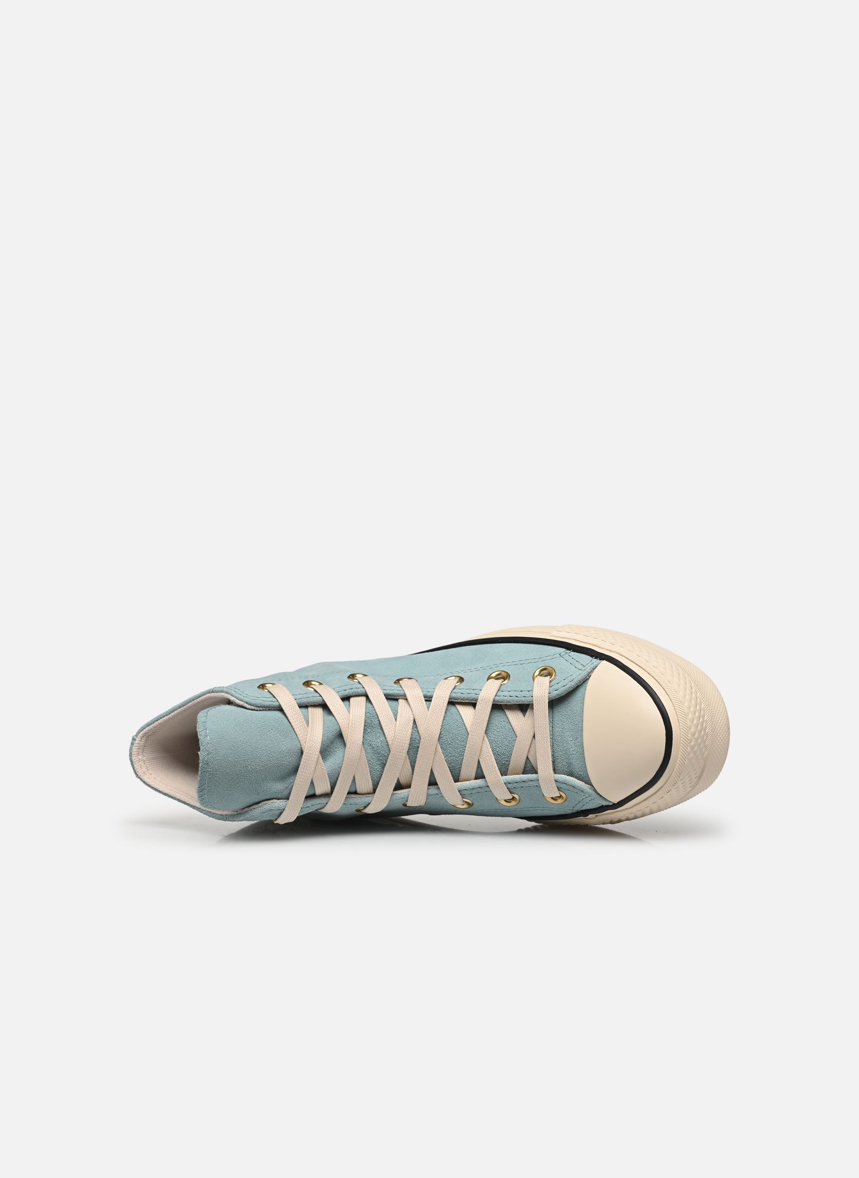 Niedrige Sneaker Chuck Taylor All Star Lift Suede Hi damen blau Converse Niedrige Sneaker Chuck Taylor All Star Lift Suede Hi damen blau VERNAL POOL/NATURAL IVORY