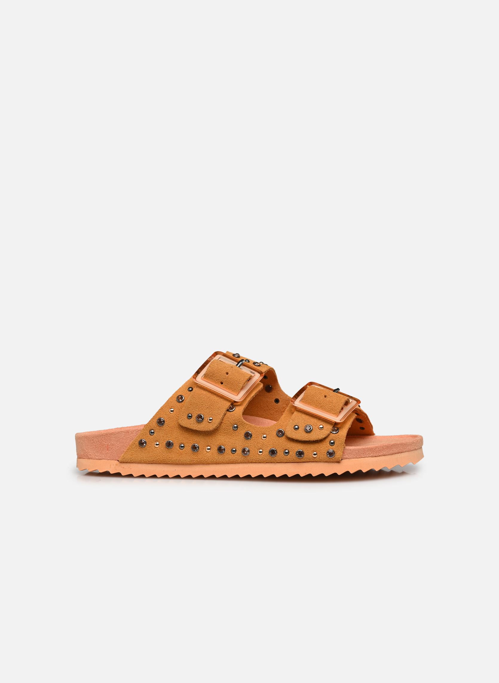 Sandales Sandales en suede avec clous HC.BIO304 femme jaune Colors of California Sandales Sandales en suede avec clous HC.BIO304 femme jaune ORA