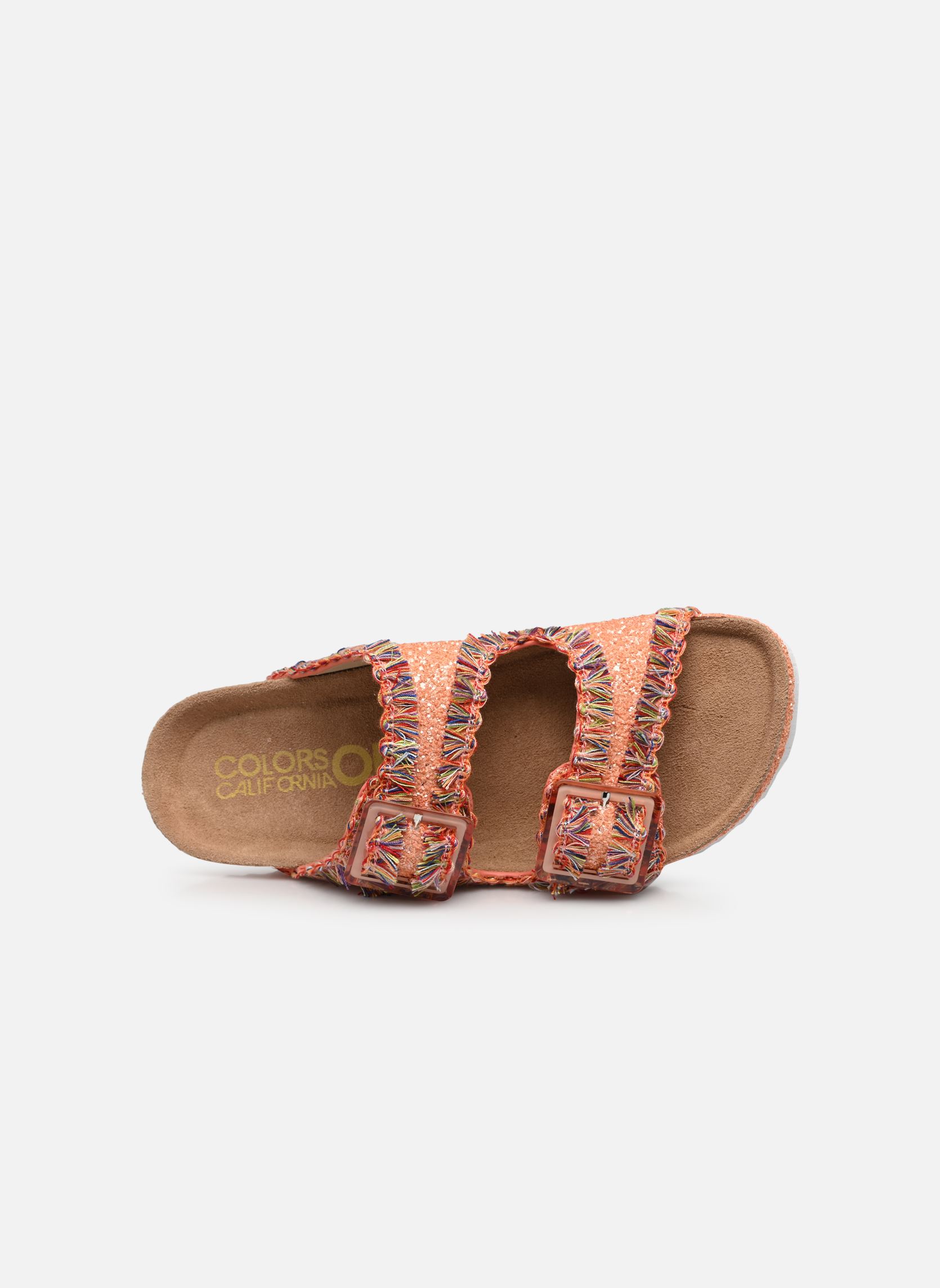Sandales Sandales pailletées au crochet HC.BIO079 femme orange Colors of California Sandales Sandales pailletées au crochet HC.BIO079 femme orange ORA