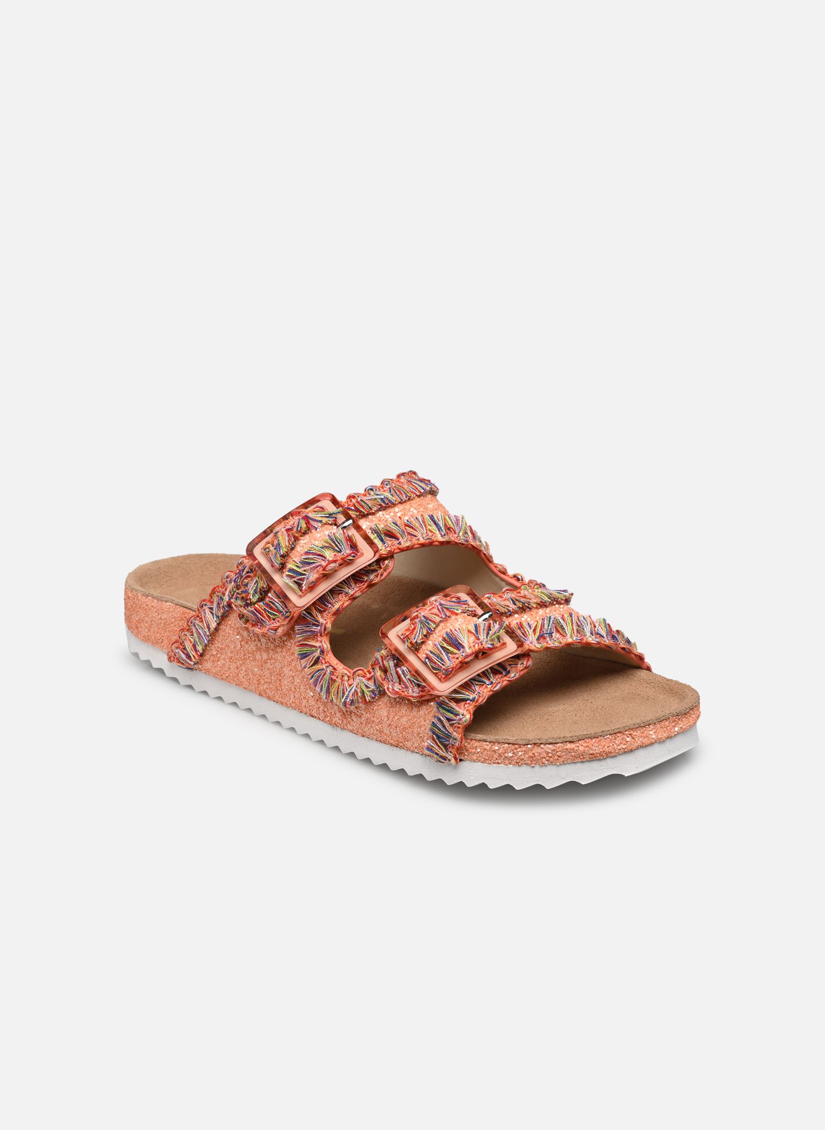 Sandales Sandales pailletées au crochet HC.BIO079 femme orange Colors of California Sandales Sandales pailletées au crochet HC.BIO079 femme orange ORA