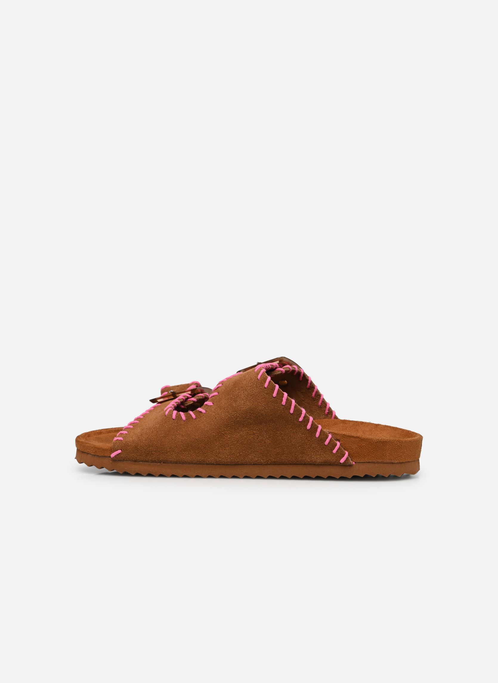 Sandales Sandales en suede avec coutures HC.BIO30 femme marron Colors of California Sandales Sandales en suede avec coutures HC.BIO30 femme marron TAN