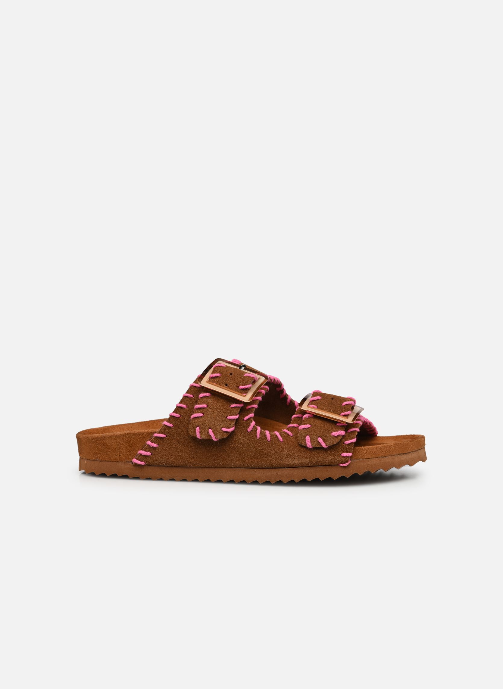 Sandales Sandales en suede avec coutures HC.BIO30 femme marron Colors of California Sandales Sandales en suede avec coutures HC.BIO30 femme marron TAN