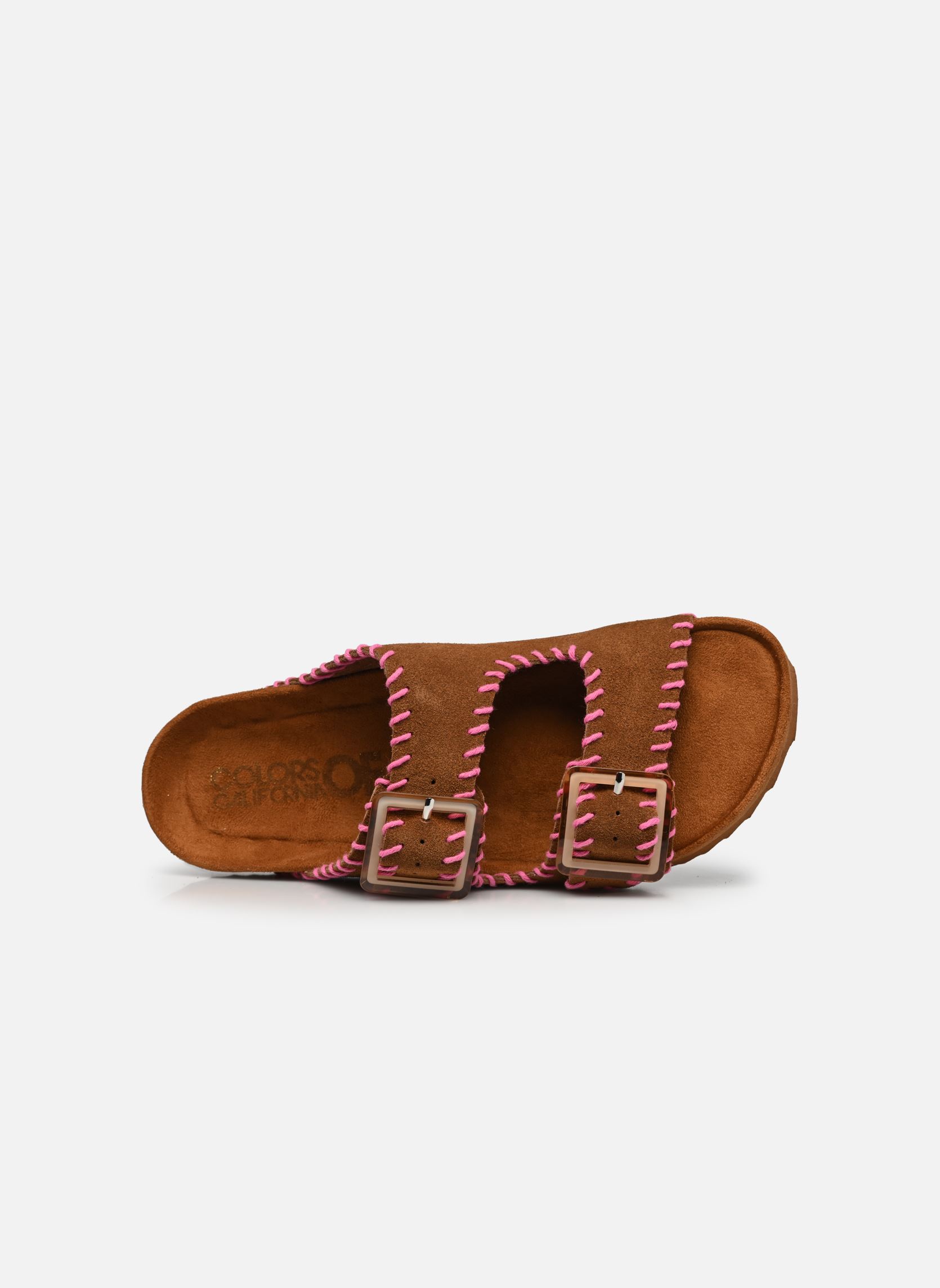 Sandales Sandales en suede avec coutures HC.BIO30 femme marron Colors of California Sandales Sandales en suede avec coutures HC.BIO30 femme marron TAN