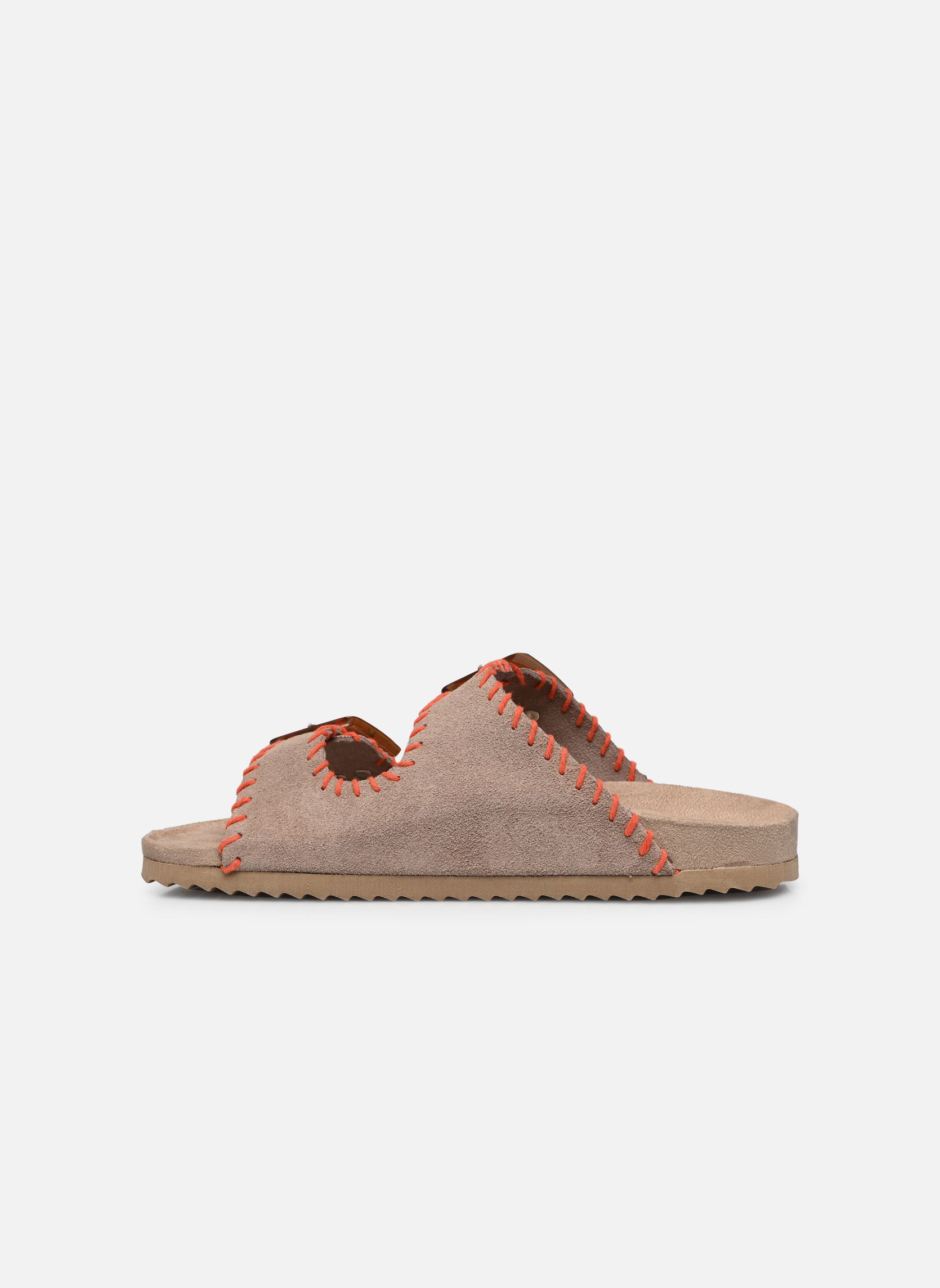 Sandales Sandales en suede avec coutures HC.BIO30 femme beige Colors of California Sandales Sandales en suede avec coutures HC.BIO30 femme beige MUD