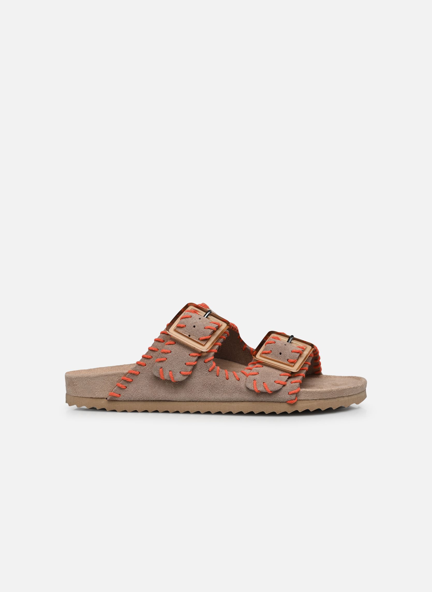 Sandales Sandales en suede avec coutures HC.BIO30 femme beige Colors of California Sandales Sandales en suede avec coutures HC.BIO30 femme beige MUD