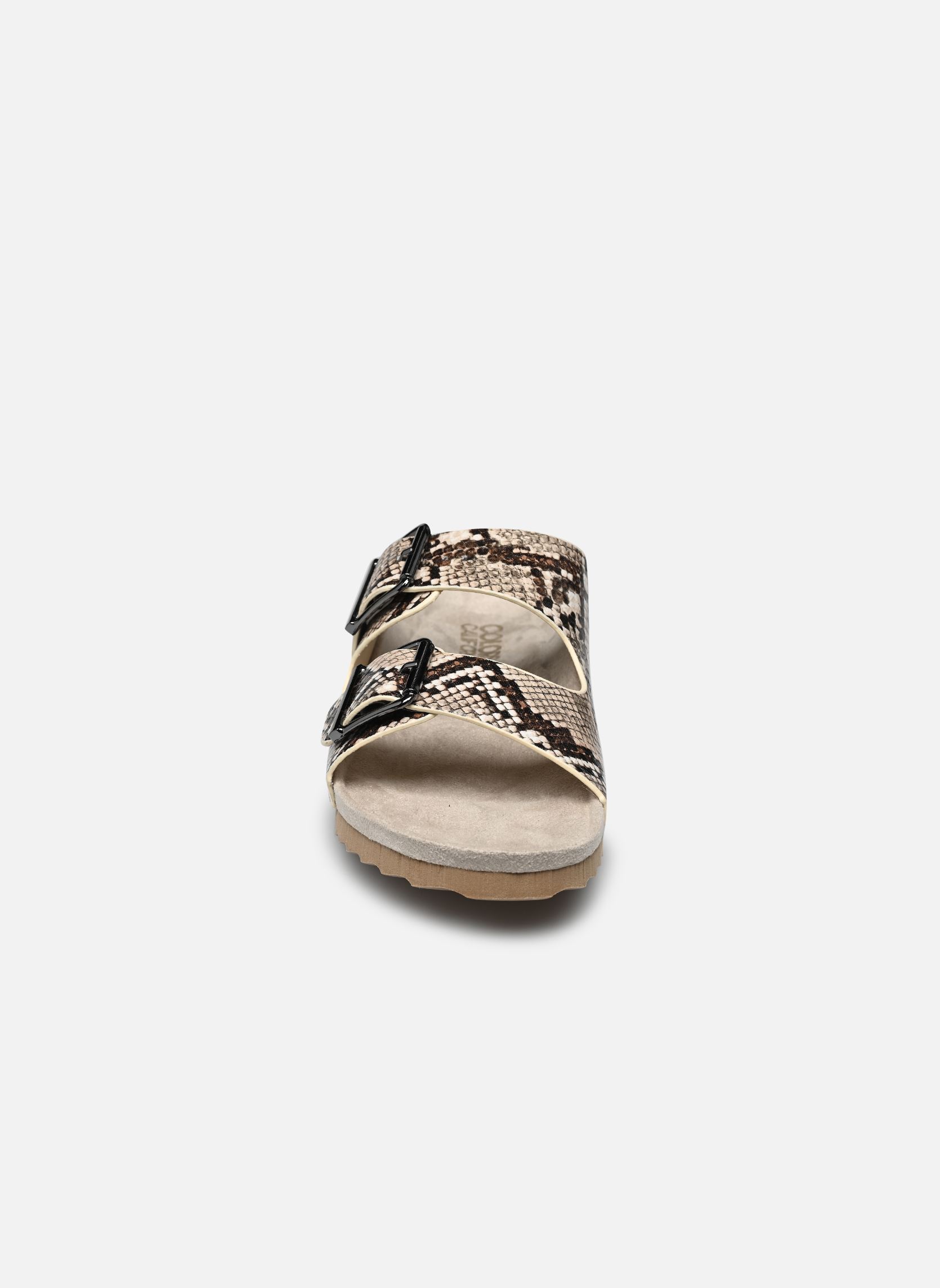 Sandales Sandales imprimées animalier avec boucle femme beige Colors of California Sandales Sandales imprimées animalier avec boucle femme beige NAT