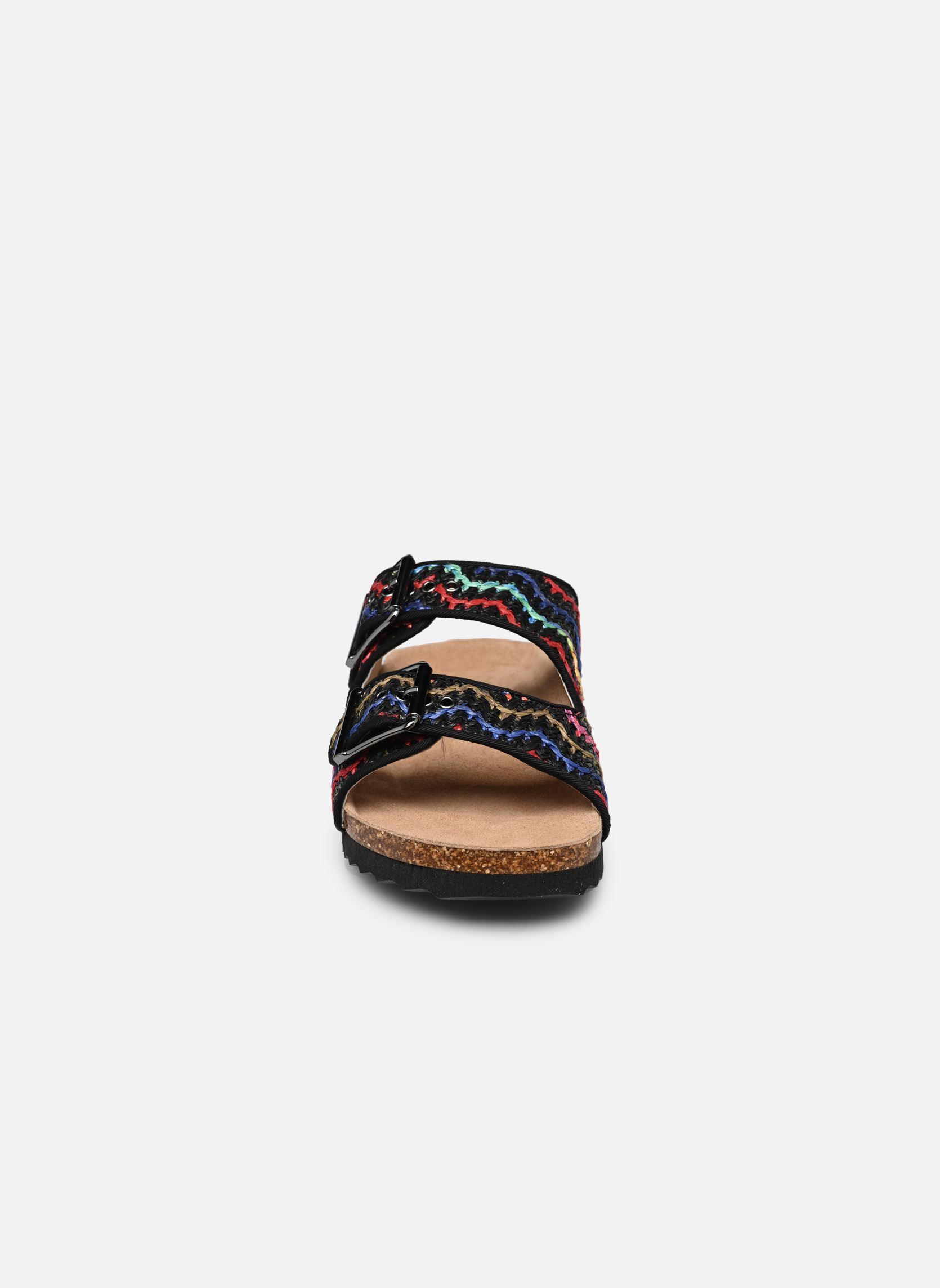 Sandales Sandales en raphia avec boucles HC.BIO30 femme noir Colors of California Sandales Sandales en raphia avec boucles HC.BIO30 femme noir BLA