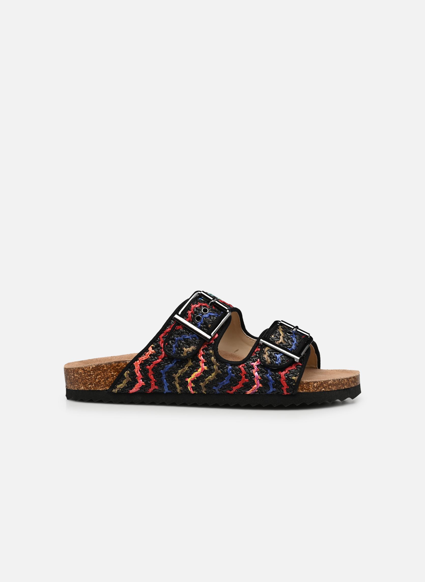 Sandales Sandales en raphia avec boucles HC.BIO30 femme noir Colors of California Sandales Sandales en raphia avec boucles HC.BIO30 femme noir BLA