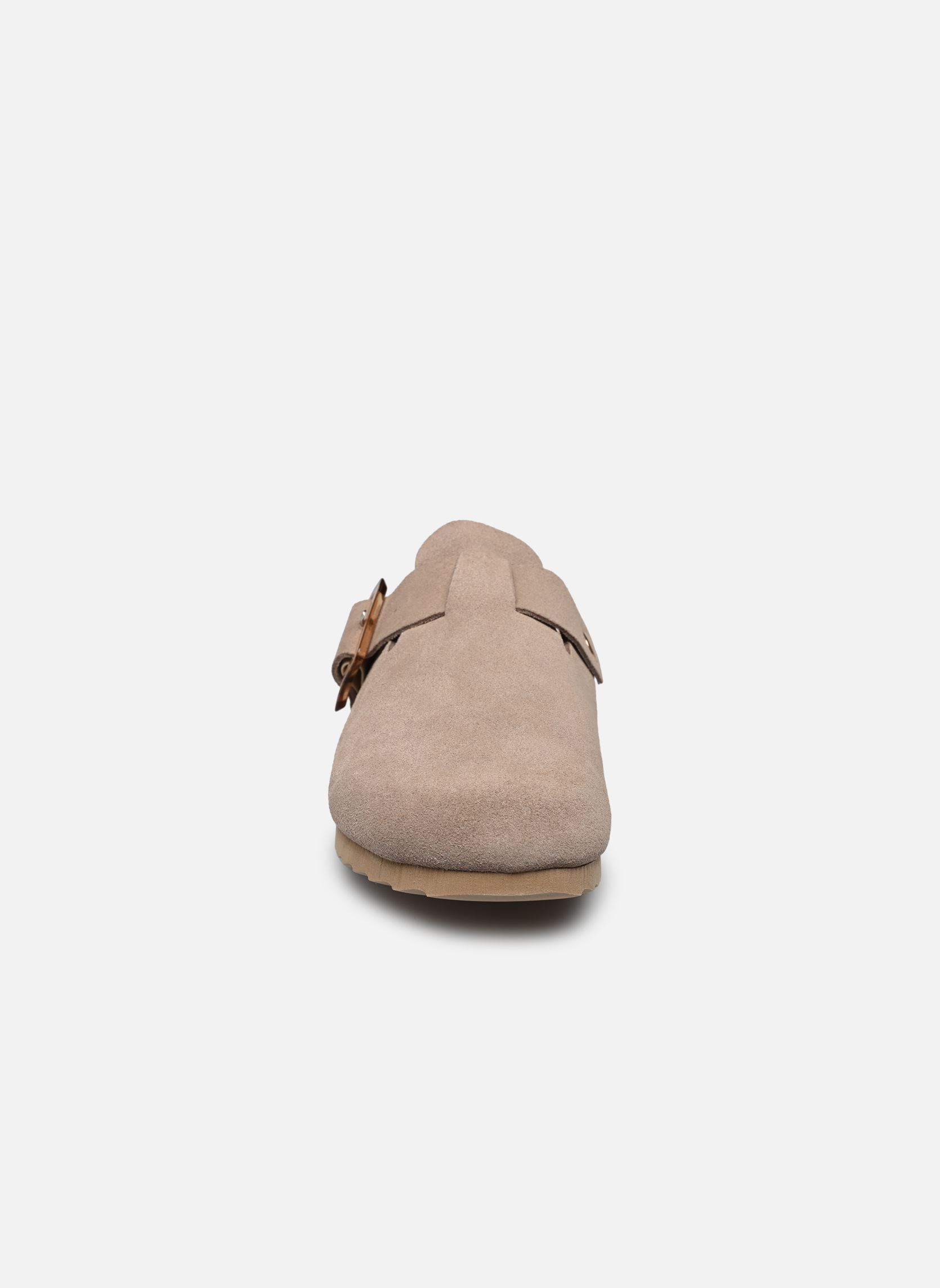 Muilen Sabot en suede avec boucle HC.BIO086 dames beige Colors of California Muilen Sabot en suede avec boucle HC.BIO086 dames beige MUD