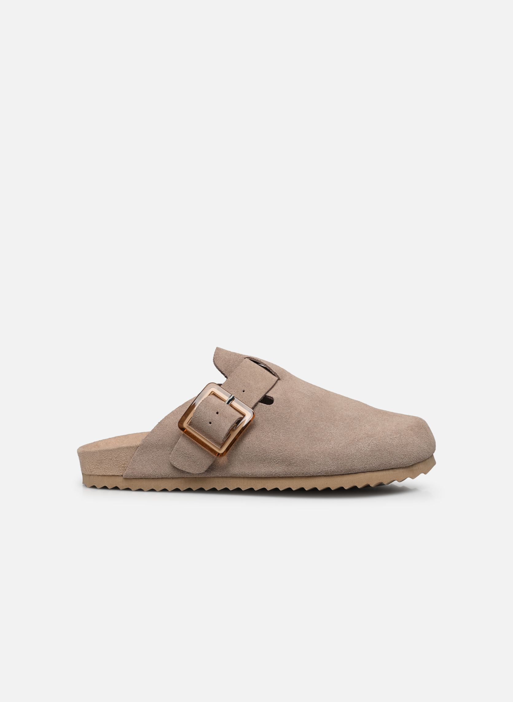 Muilen Sabot en suede avec boucle HC.BIO086 dames beige Colors of California Muilen Sabot en suede avec boucle HC.BIO086 dames beige MUD