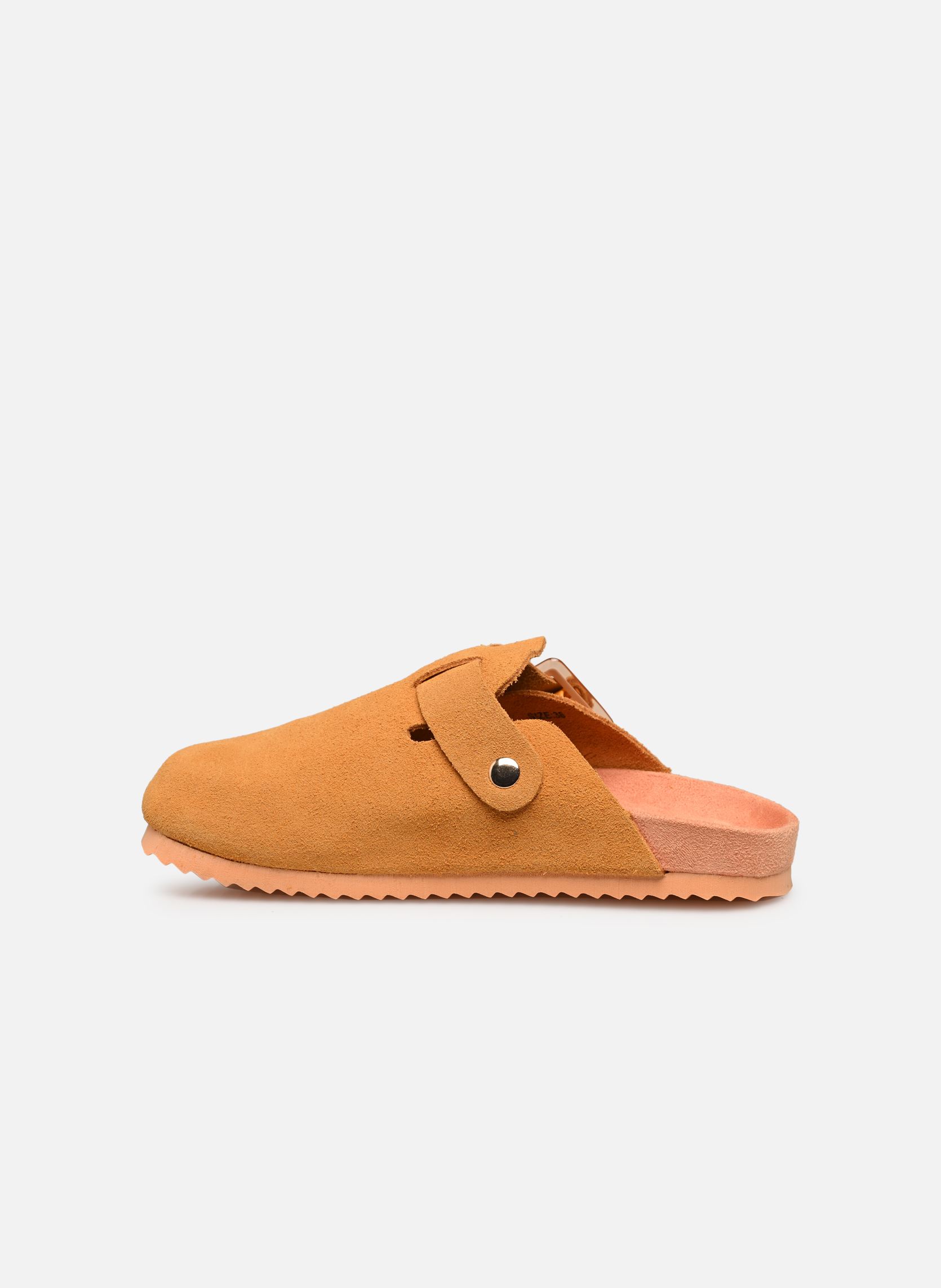 Mules Sabot en suede avec boucle HC.BIO086 femme jaune Colors of California Mules Sabot en suede avec boucle HC.BIO086 femme jaune ORA