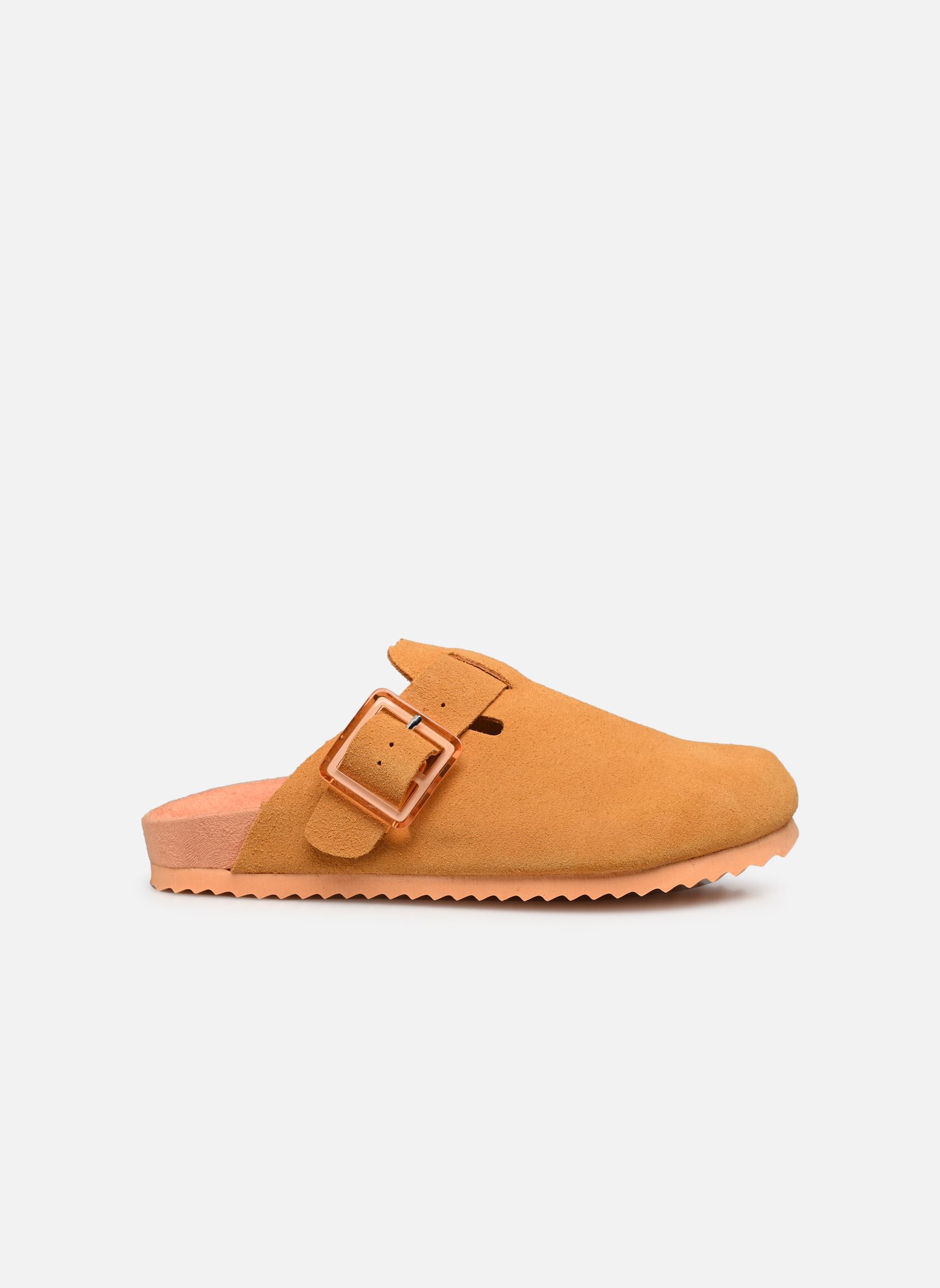 Mules Sabot en suede avec boucle HC.BIO086 femme jaune Colors of California Mules Sabot en suede avec boucle HC.BIO086 femme jaune ORA