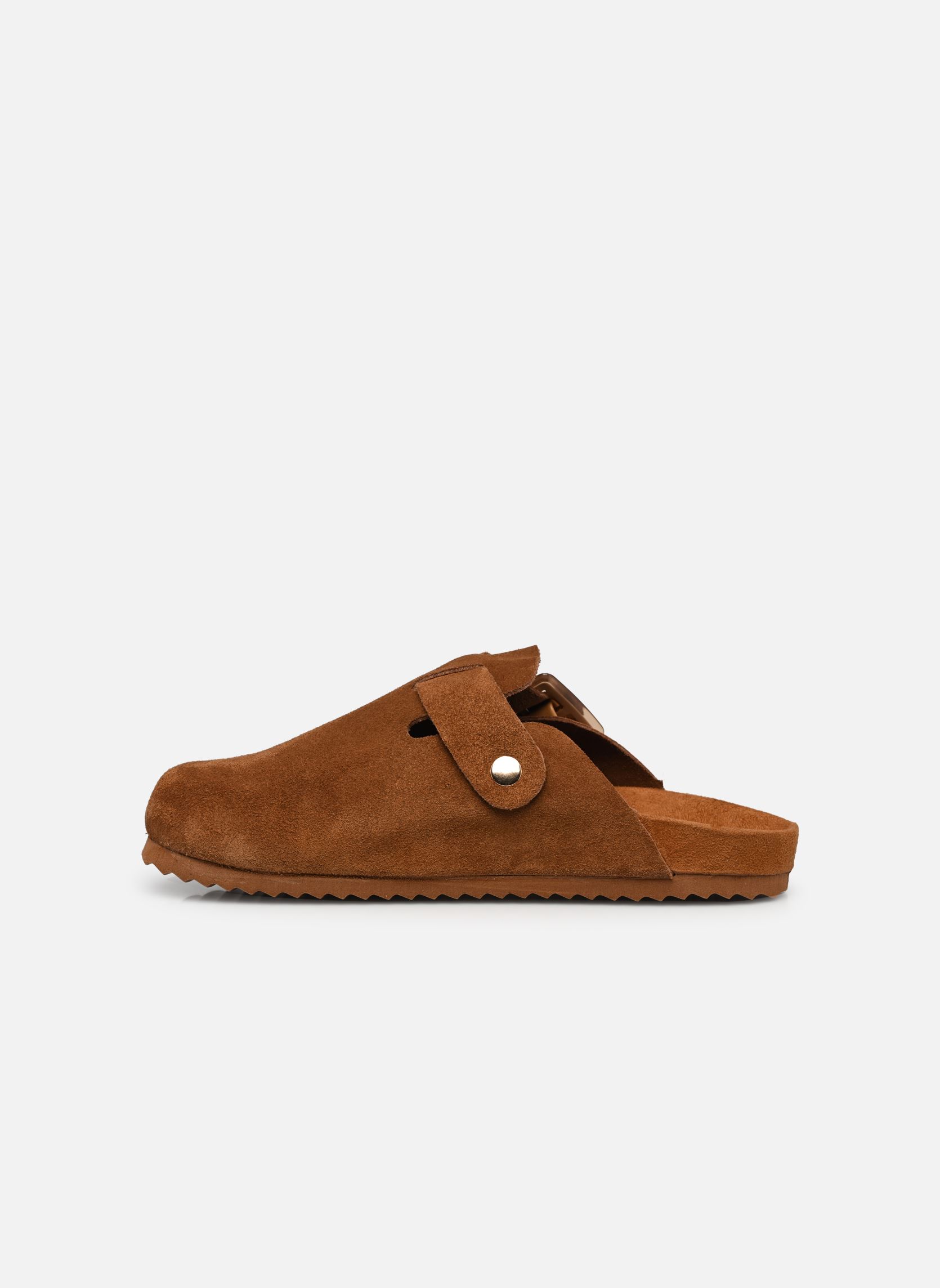 Pantoletten Sabot en suede avec boucle HC.BIO086 damen braun Colors of California Pantoletten Sabot en suede avec boucle HC.BIO086 damen braun TAN