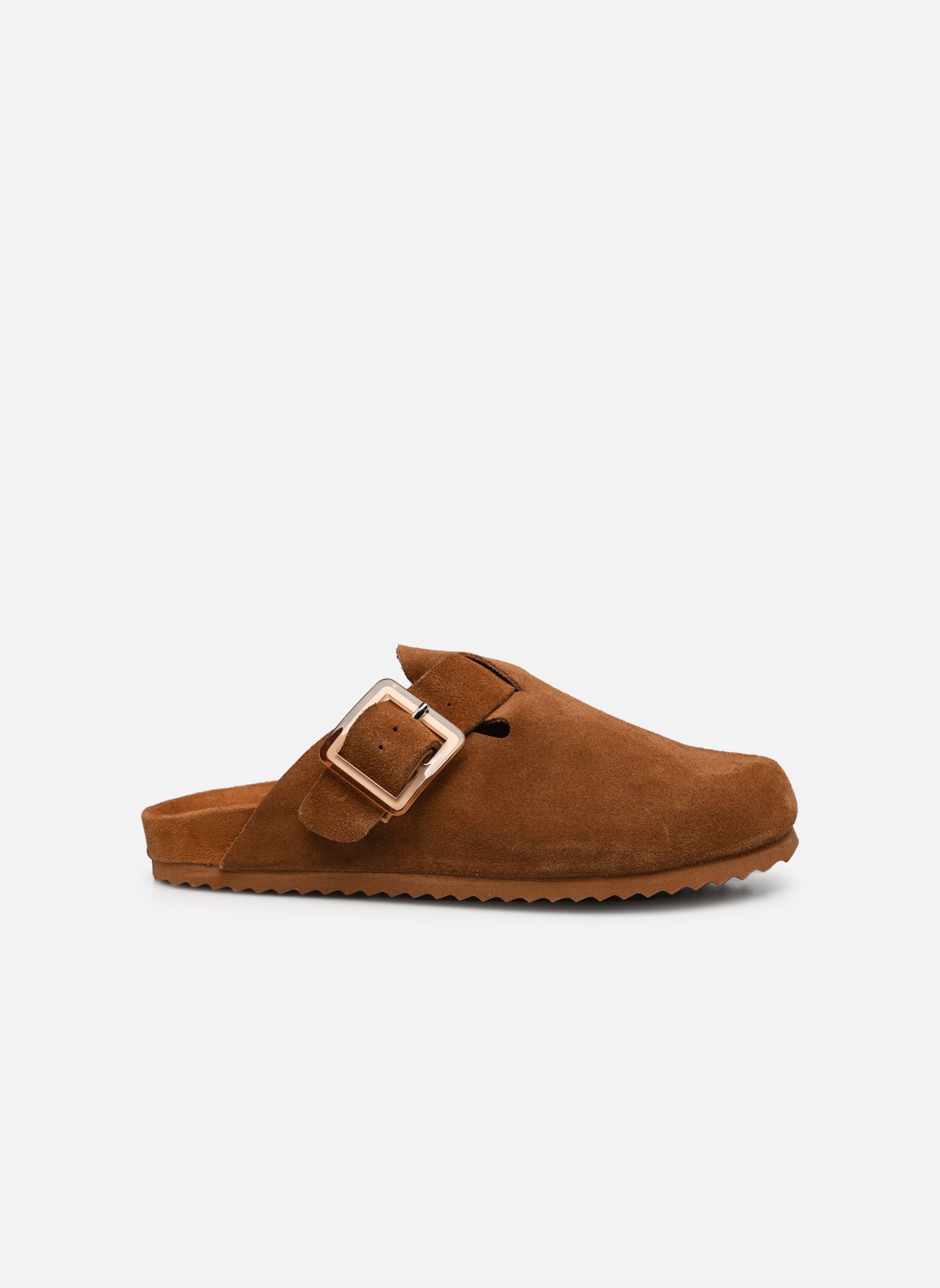 Pantoletten Sabot en suede avec boucle HC.BIO086 damen braun Colors of California Pantoletten Sabot en suede avec boucle HC.BIO086 damen braun TAN
