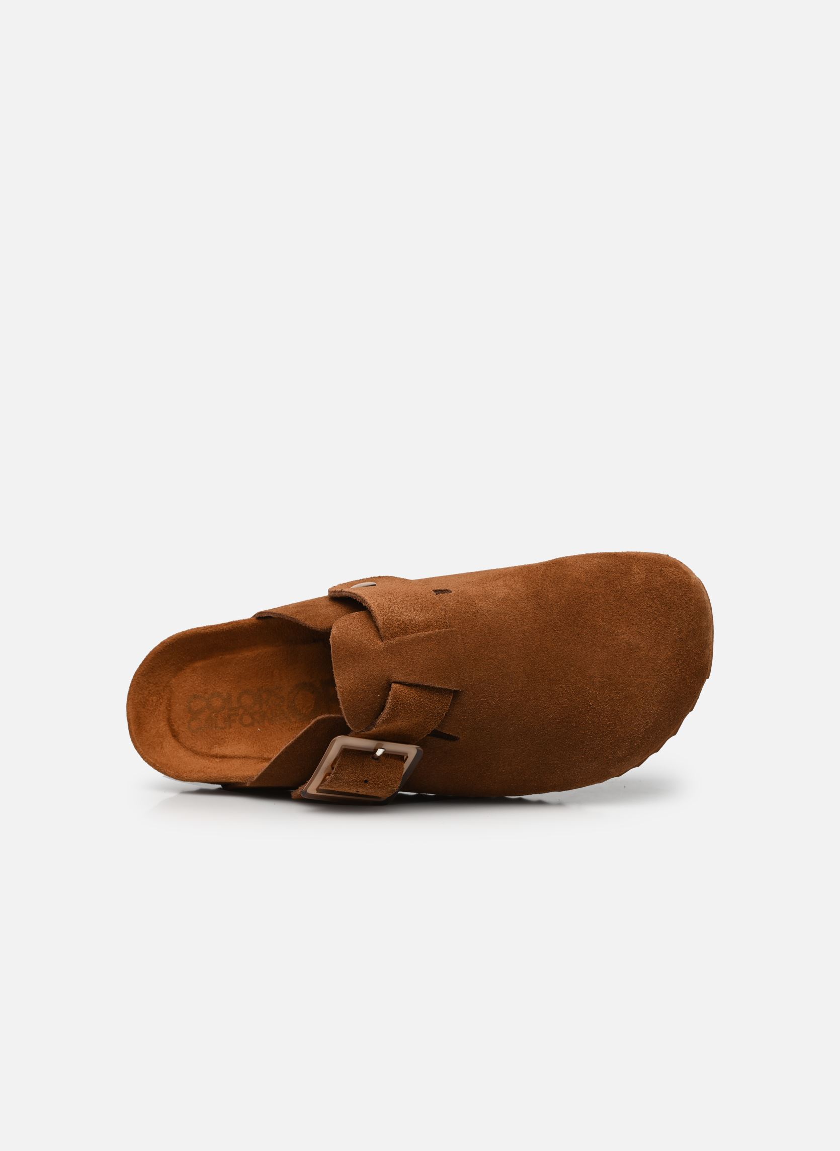 Pantoletten Sabot en suede avec boucle HC.BIO086 damen braun Colors of California Pantoletten Sabot en suede avec boucle HC.BIO086 damen braun TAN